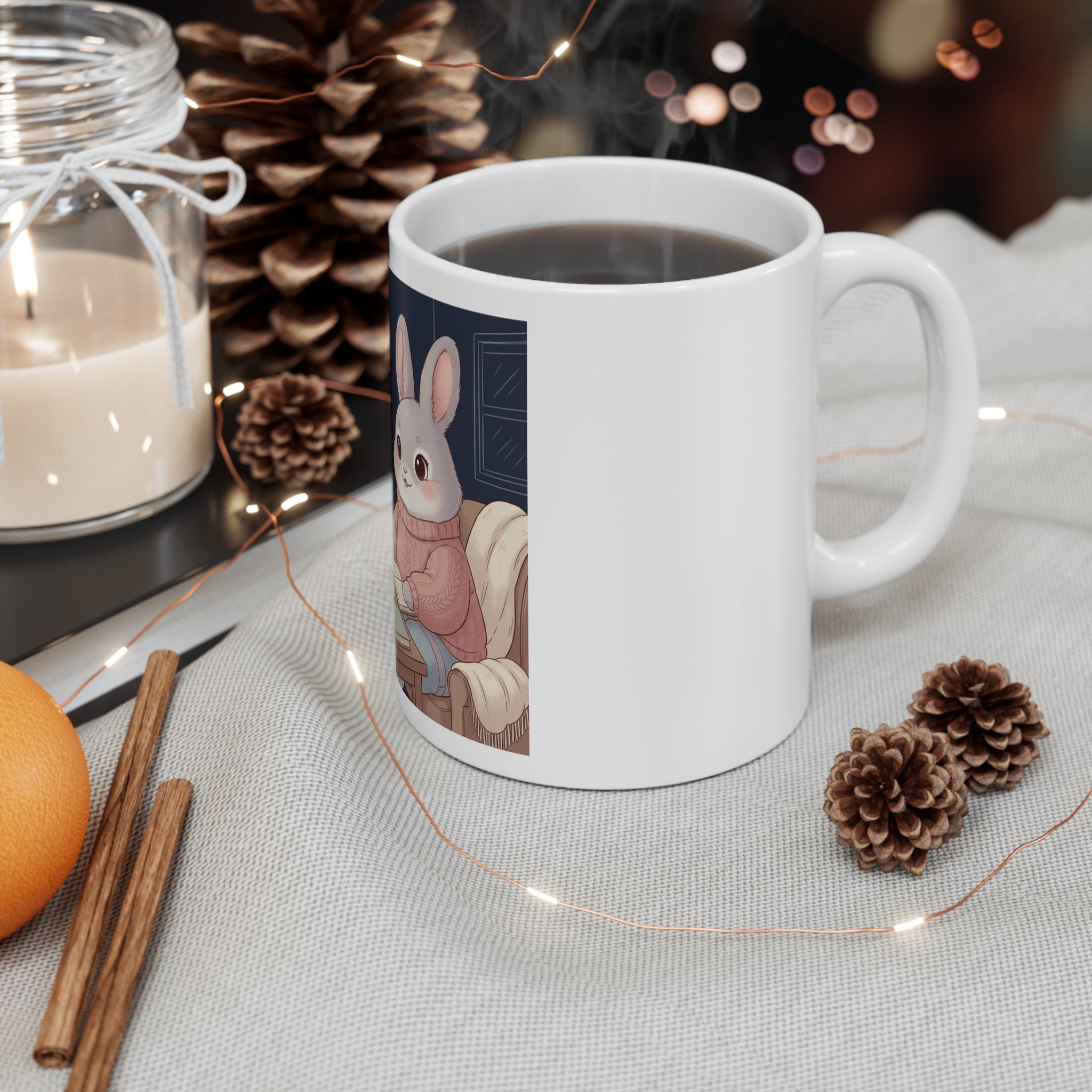 Bunny Mug 11oz – Study Now Slay Later