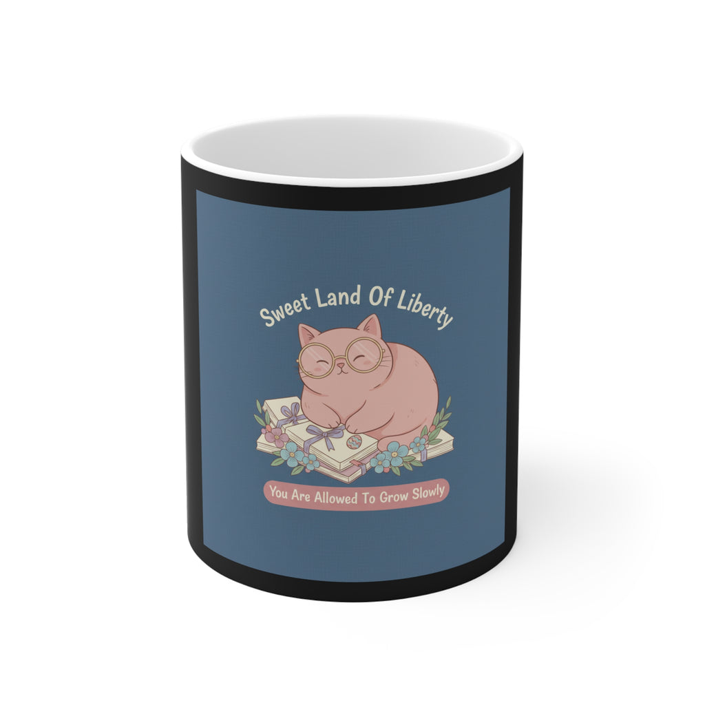 Cat Mug 11oz – Sweet Land of Liberty