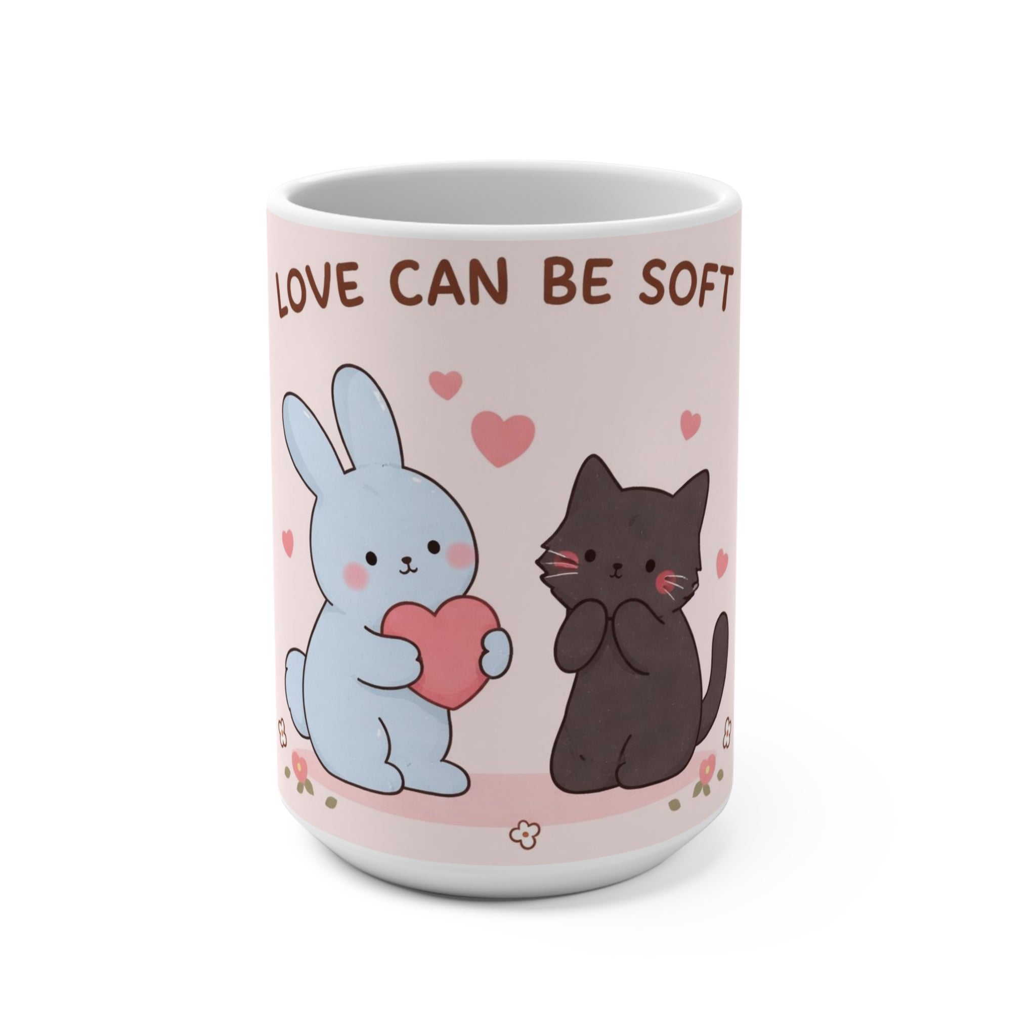 Rabbit, cat Mug 15oz