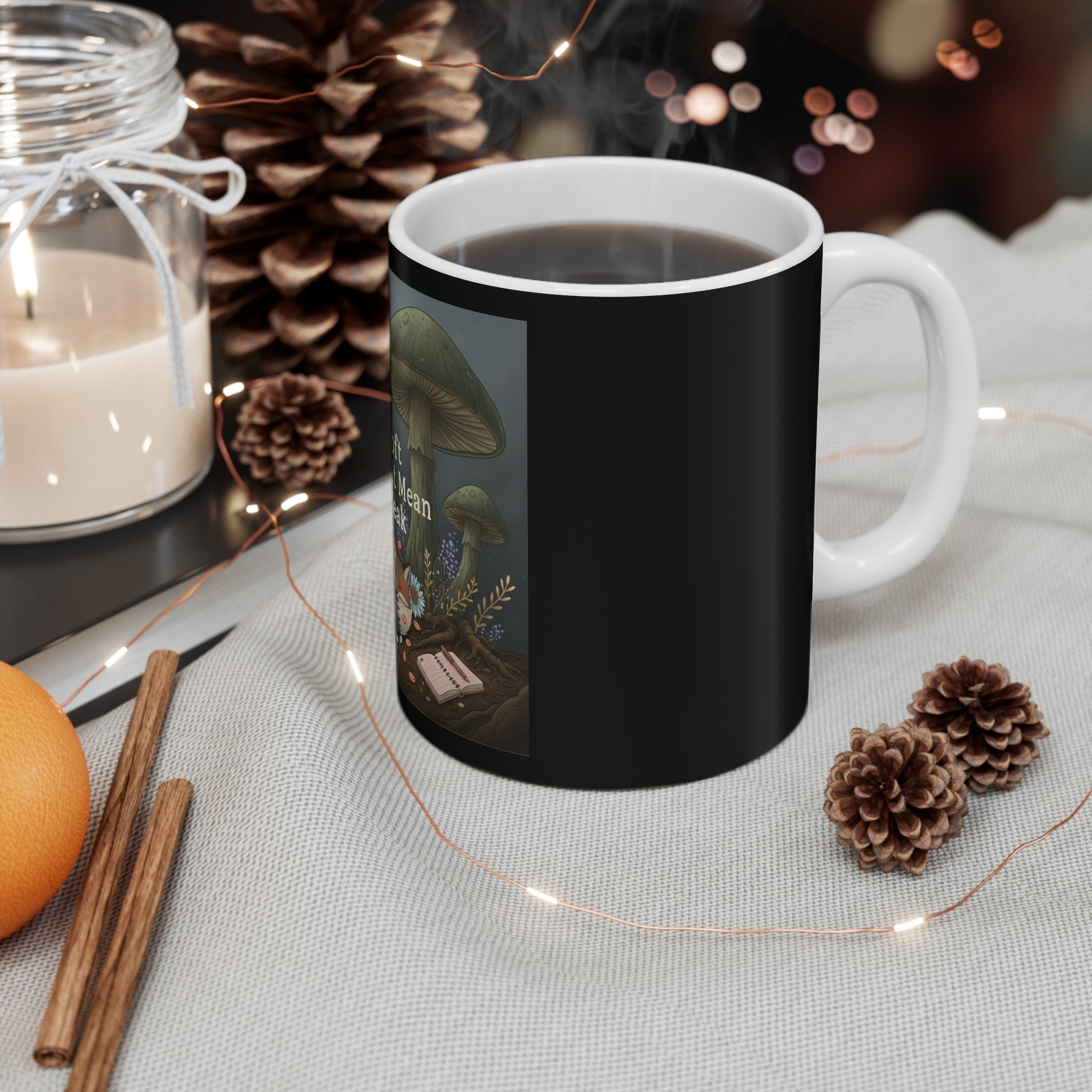Fox Mug 11oz – Soft Doesnt Mean Weak