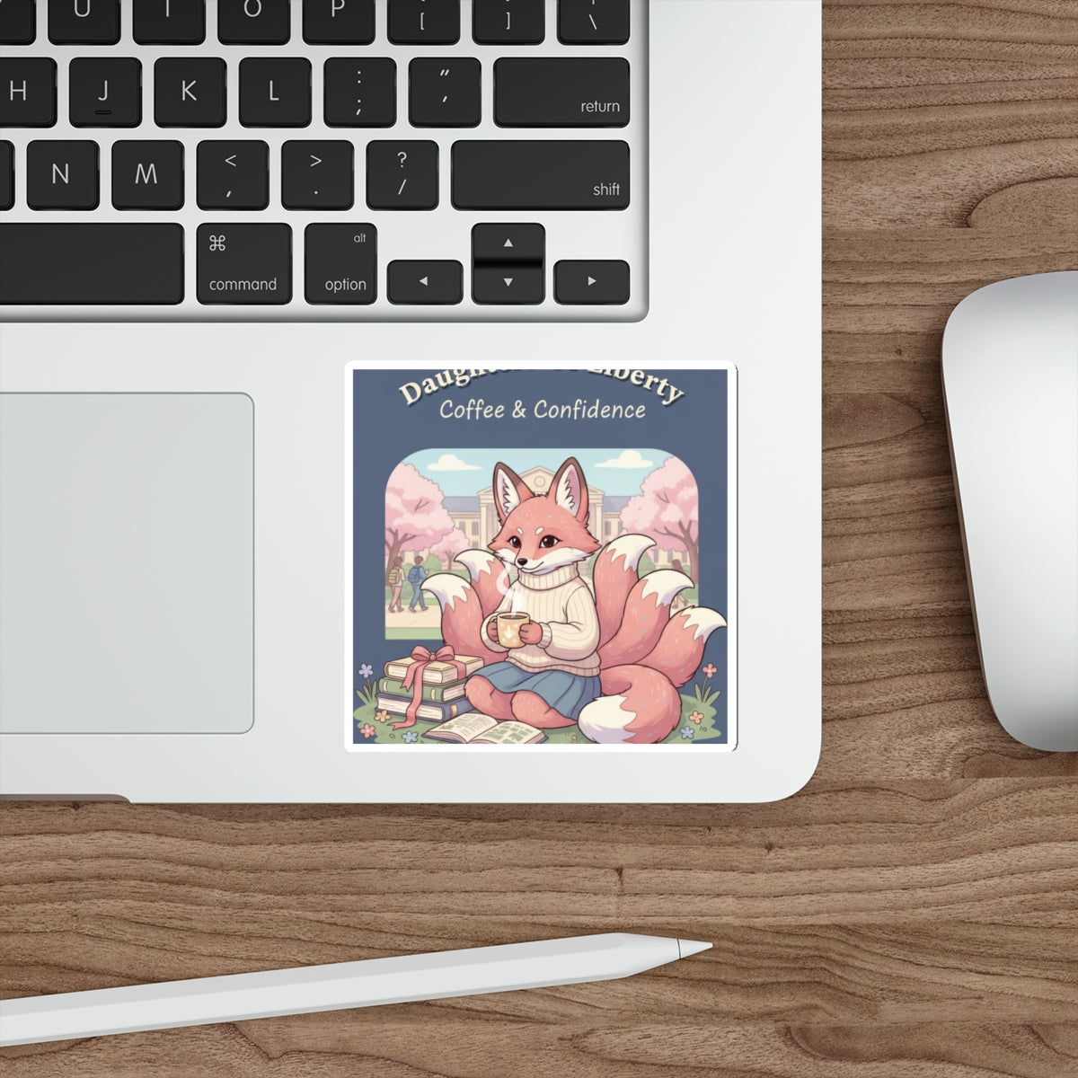 Kitsune Die-Cut Sticker – Daughters of Liberty
