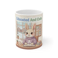 Educated And Cute Rabbit Mug 11oz