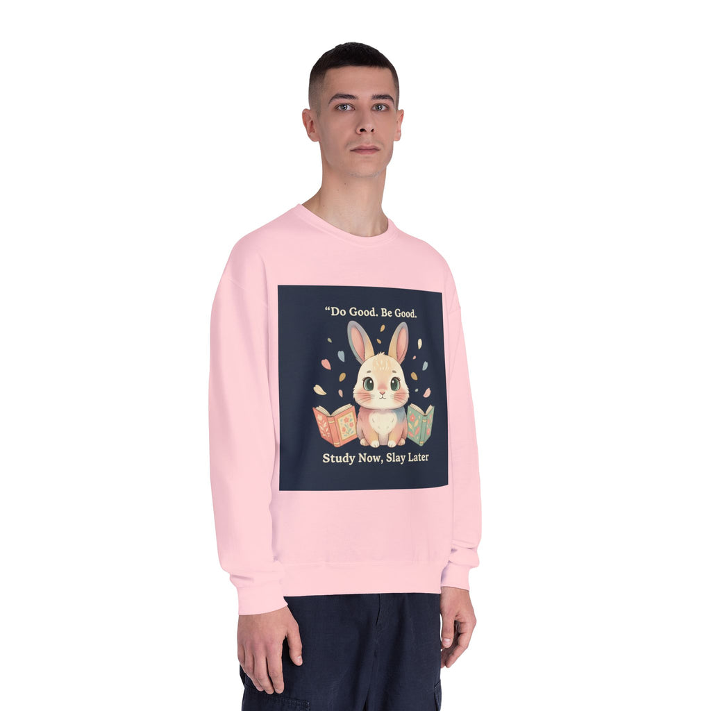Bunny Crewneck Sweatshirt – Do Good Be Good Study Now Slay Later