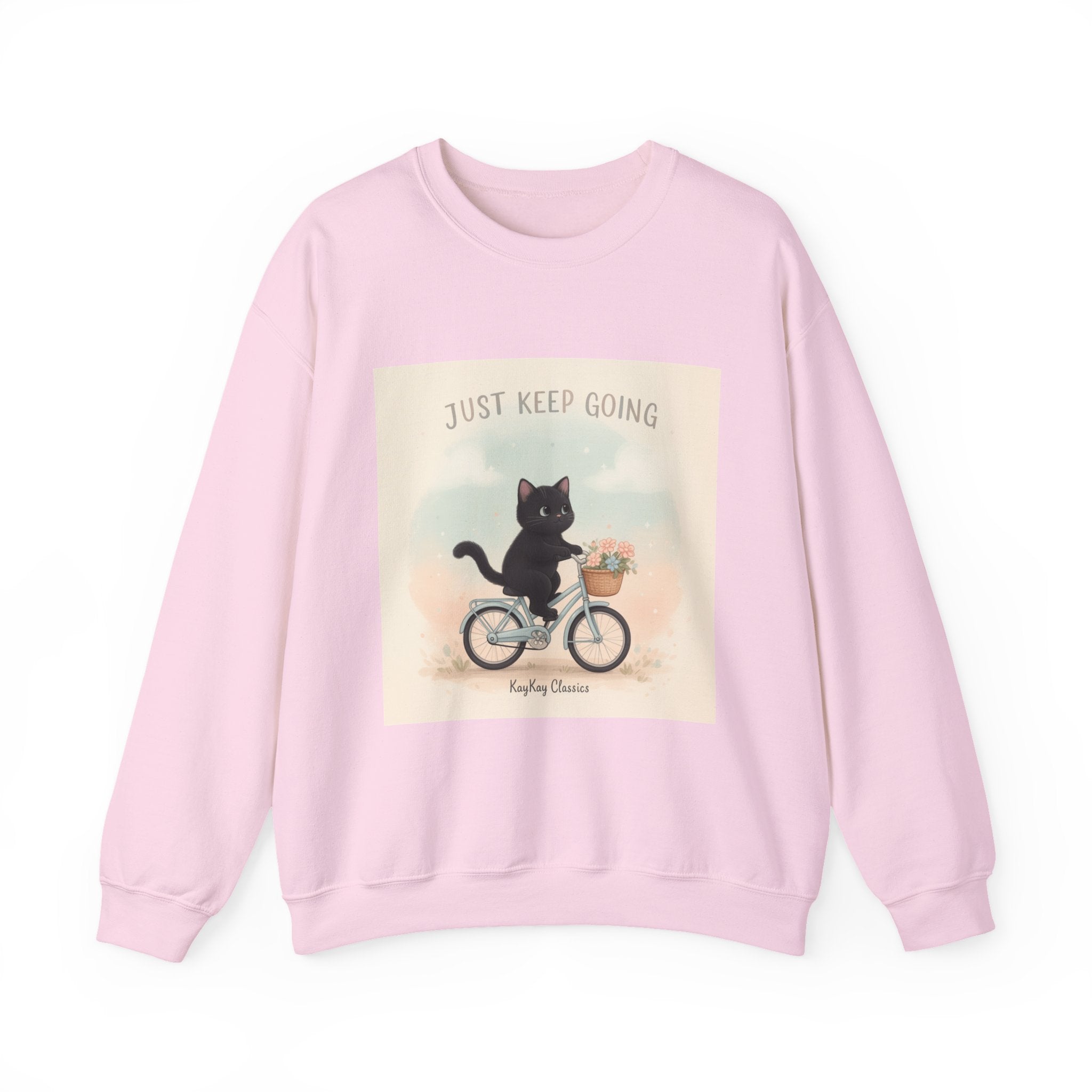 "Design" Black Cat Crewneck | College Girl Gift | Fashion | KayKay Classics
