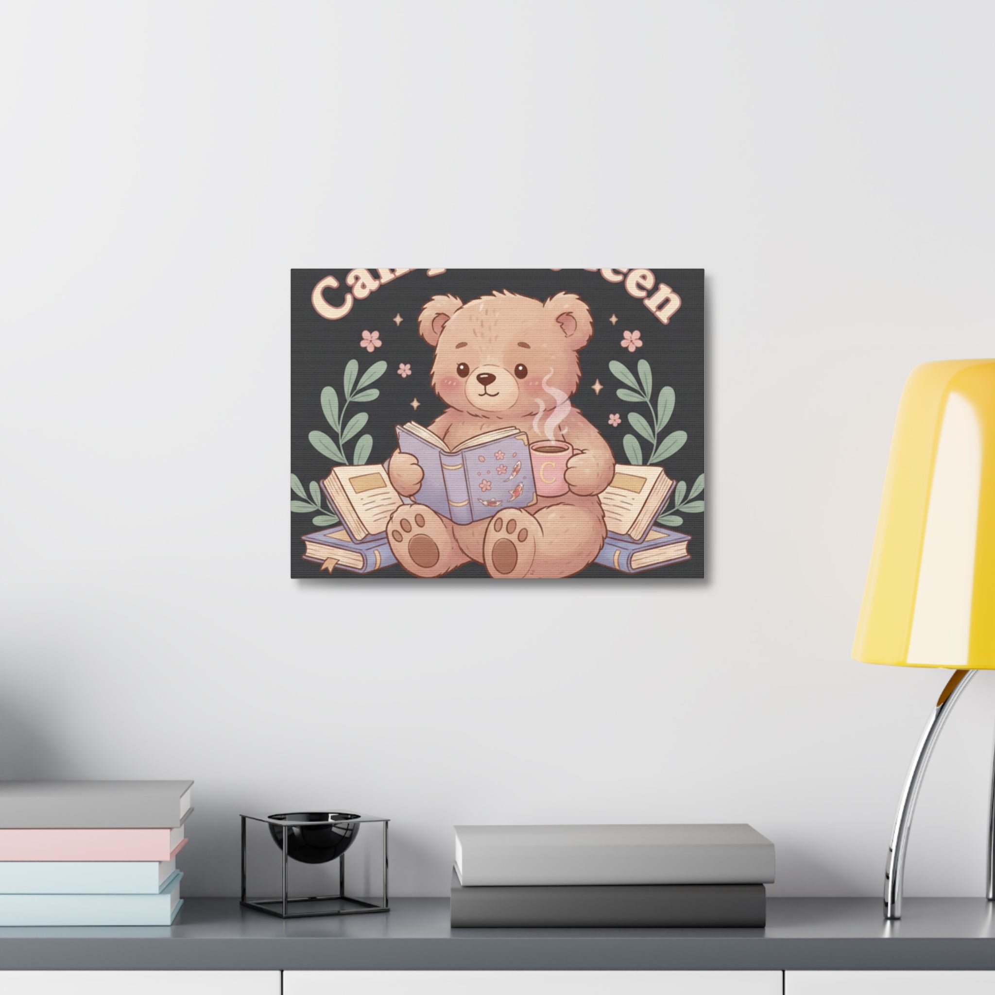 Bear Canvas Print – Campus Queen Study Now Slay Later