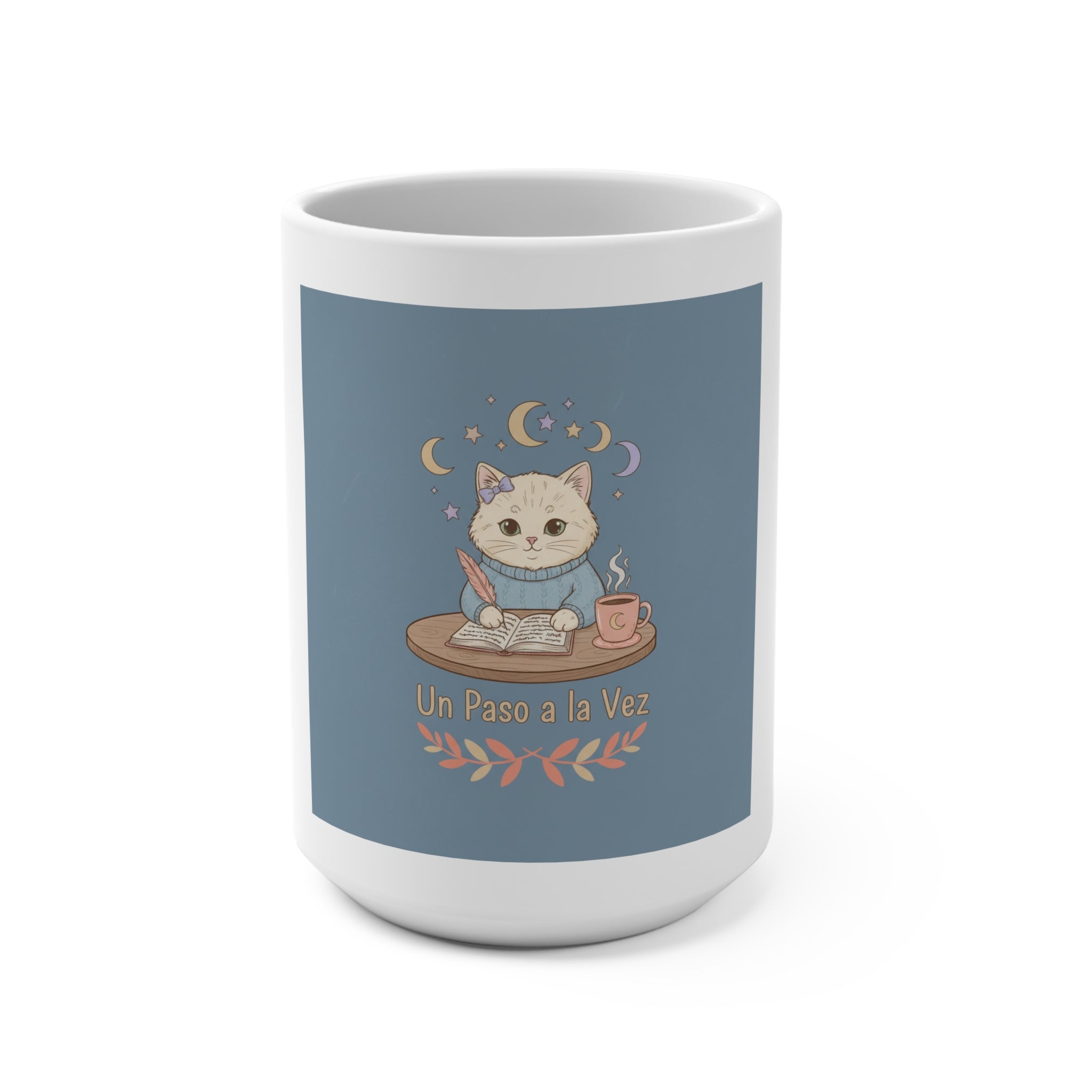 Un Paso a la Vez Cat Mug 15oz