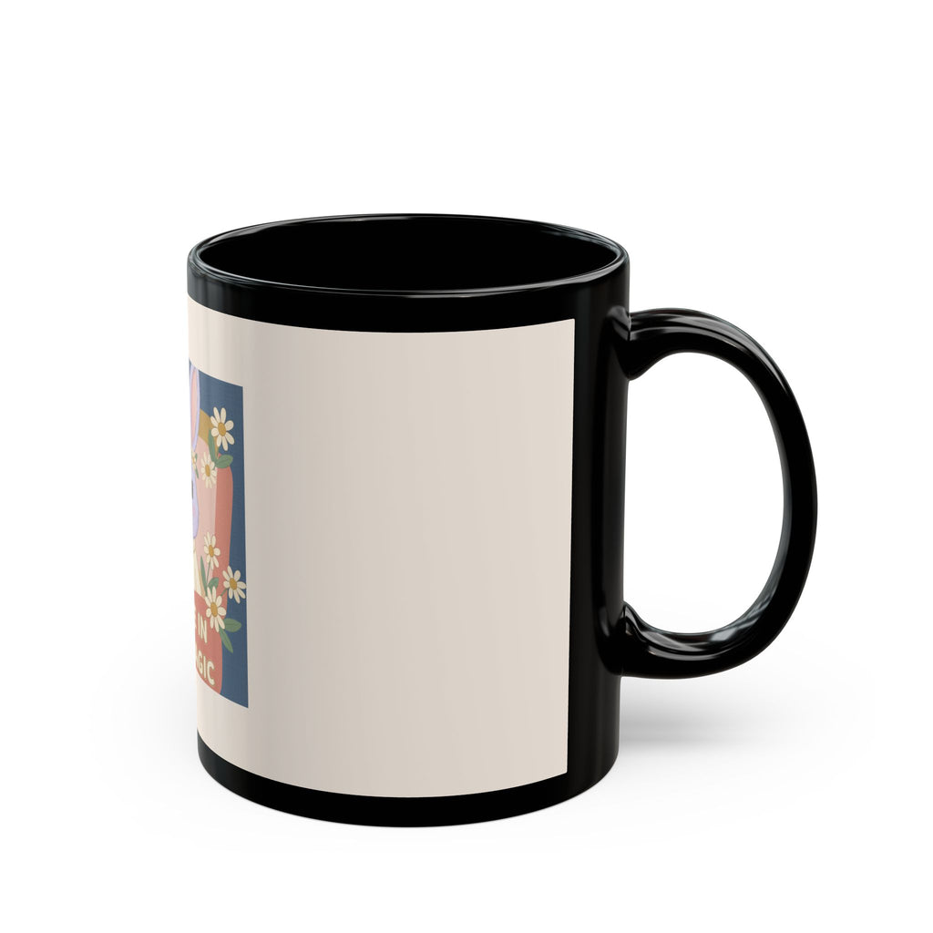 Bunny Black Mug 11oz – Believe in Your Magic