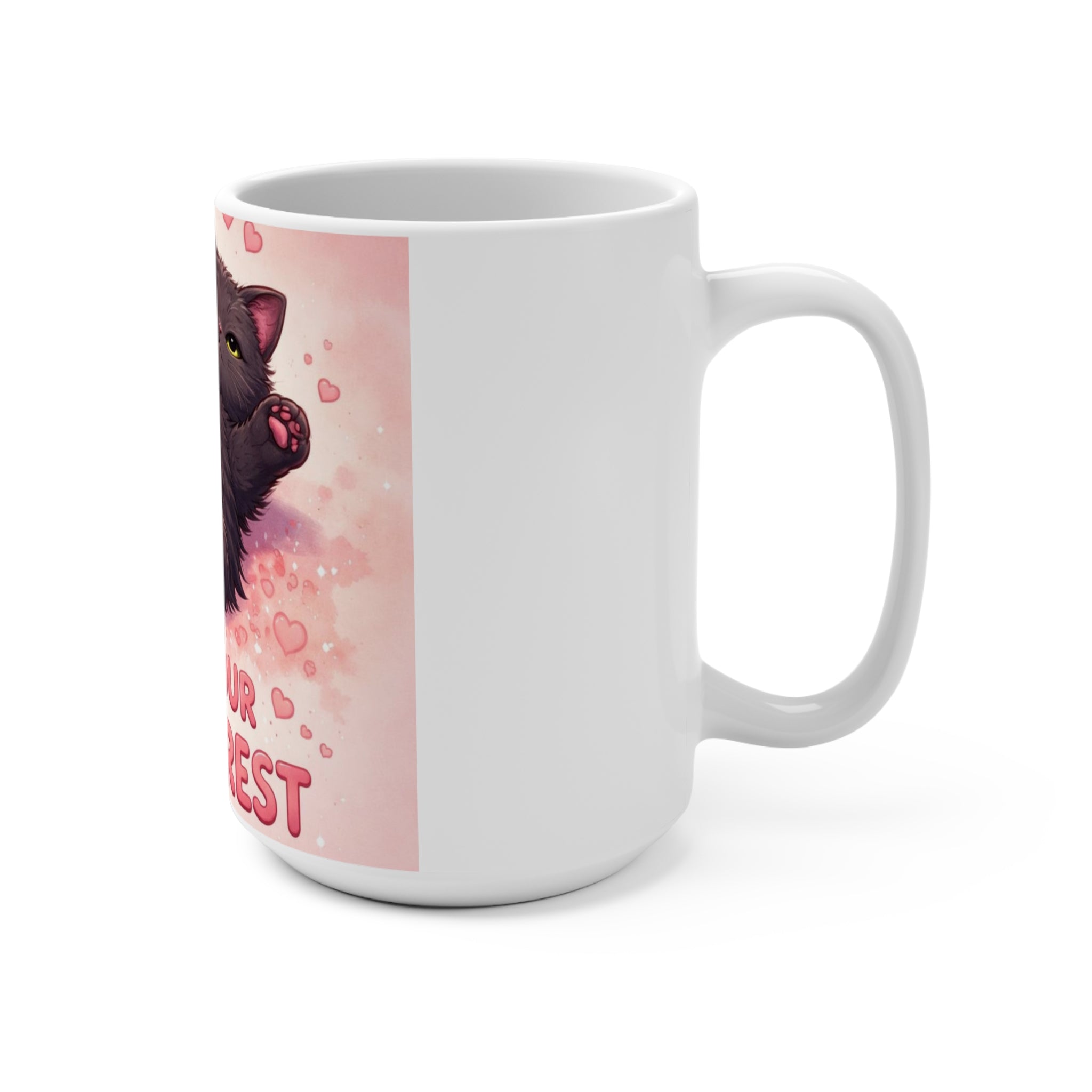 LET YOUR HEART REST Cat Mug 15oz
