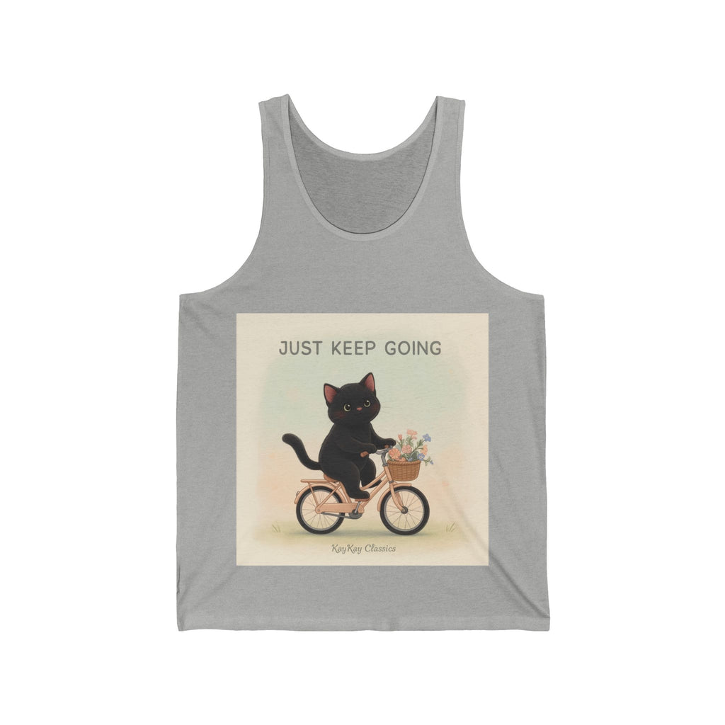 JUST KEEP GOING Cat Tank Top