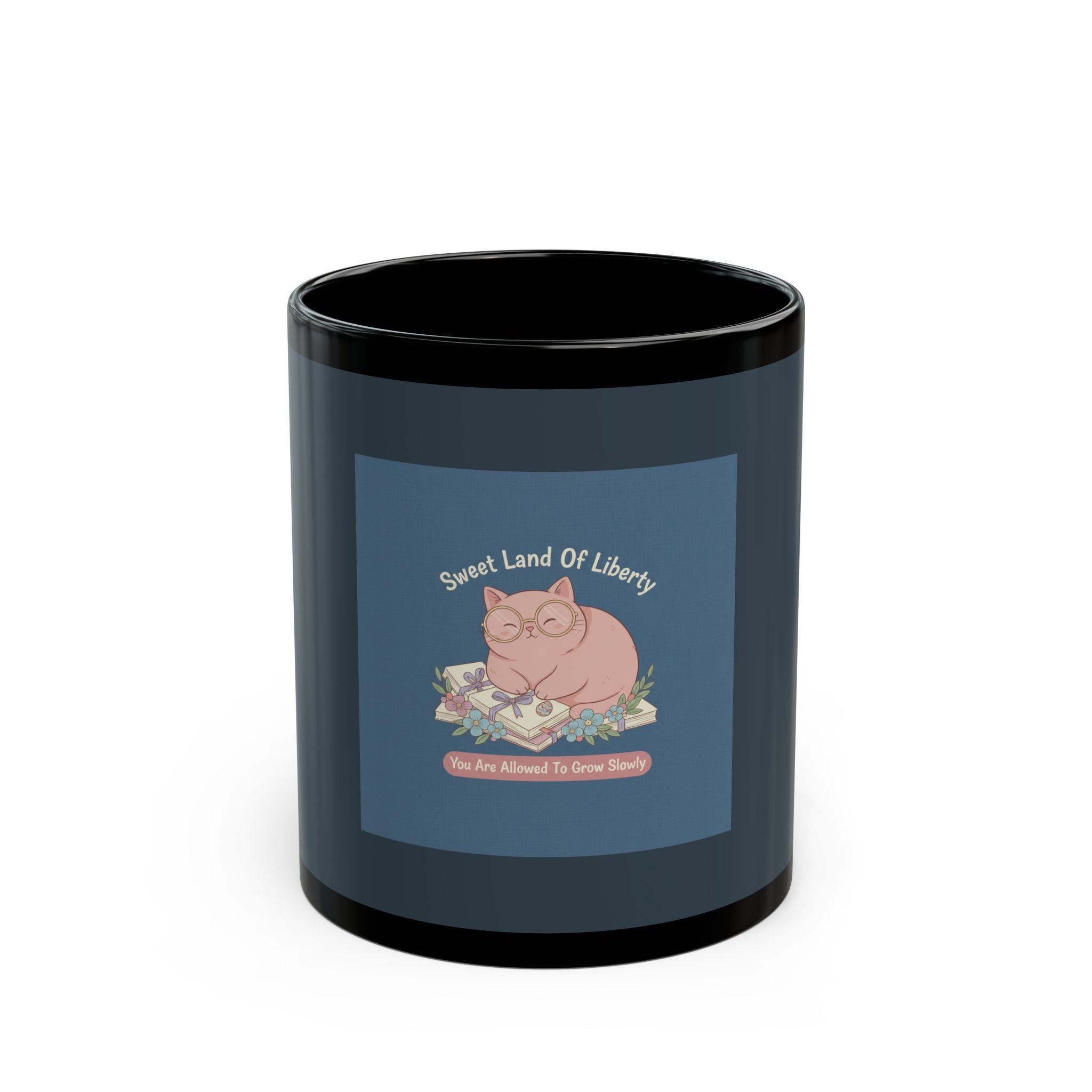 Cat Black Mug 11oz – Sweet Land of Liberty