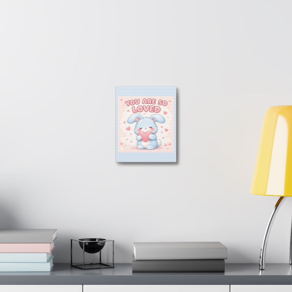 "YOU ARE SO LOVED" Black Cat Canvas | College Girl Gift | Fashion | KayKay Classics