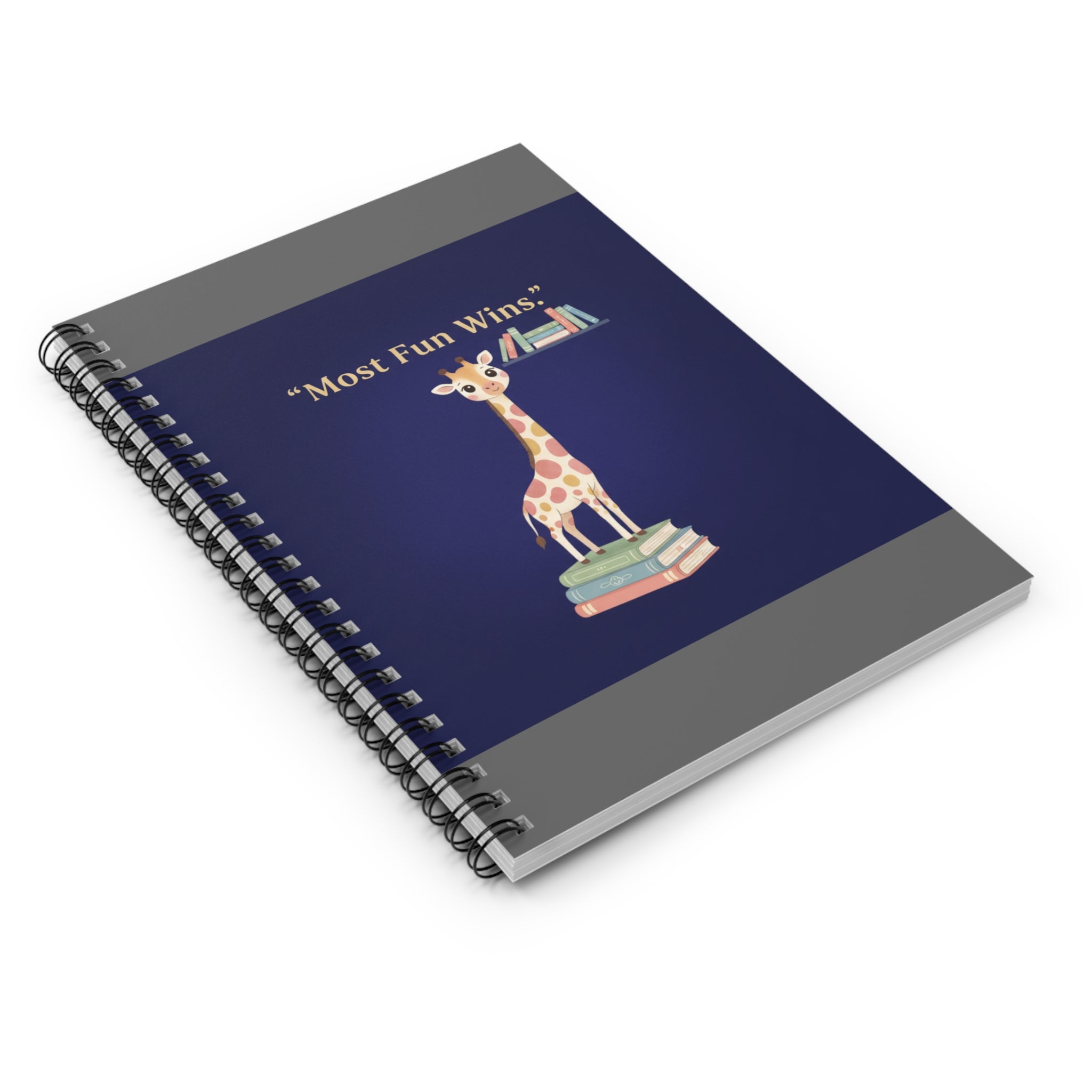 Giraffe Spiral Notebook – Most Fun Wins