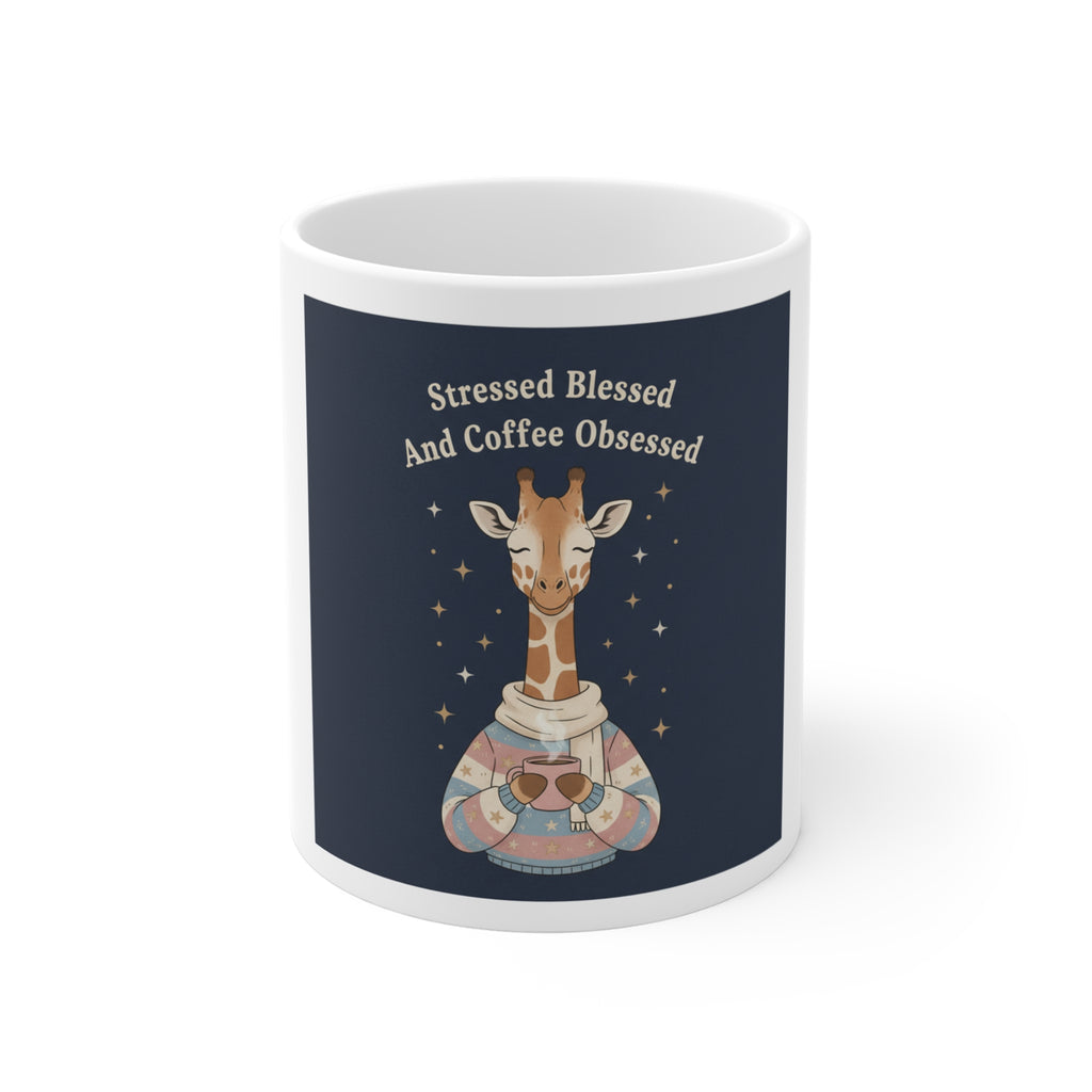 Bunny Mug 11oz – Stressed Blessed and Coffee Obsessed