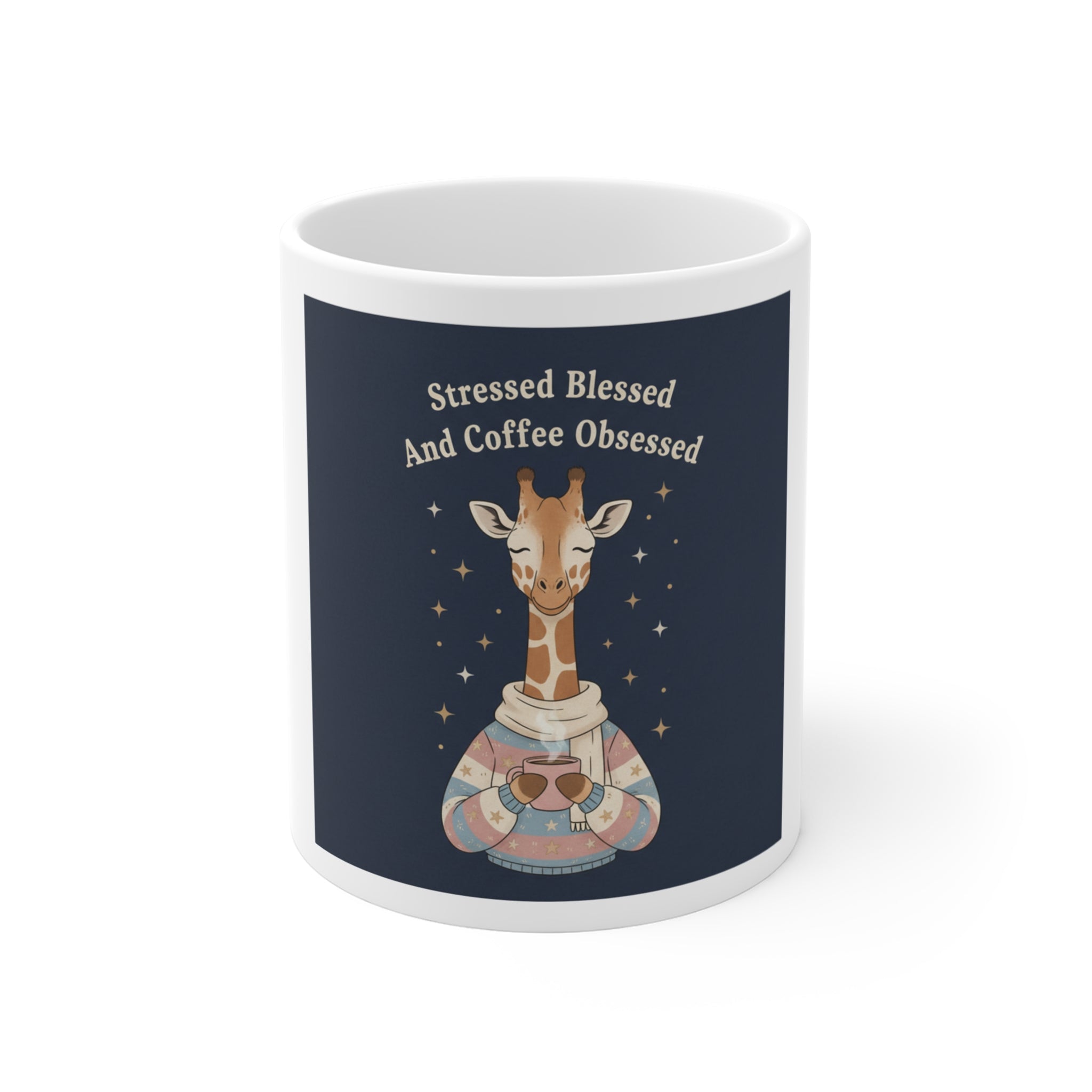 Bunny Mug 11oz – Stressed Blessed and Coffee Obsessed