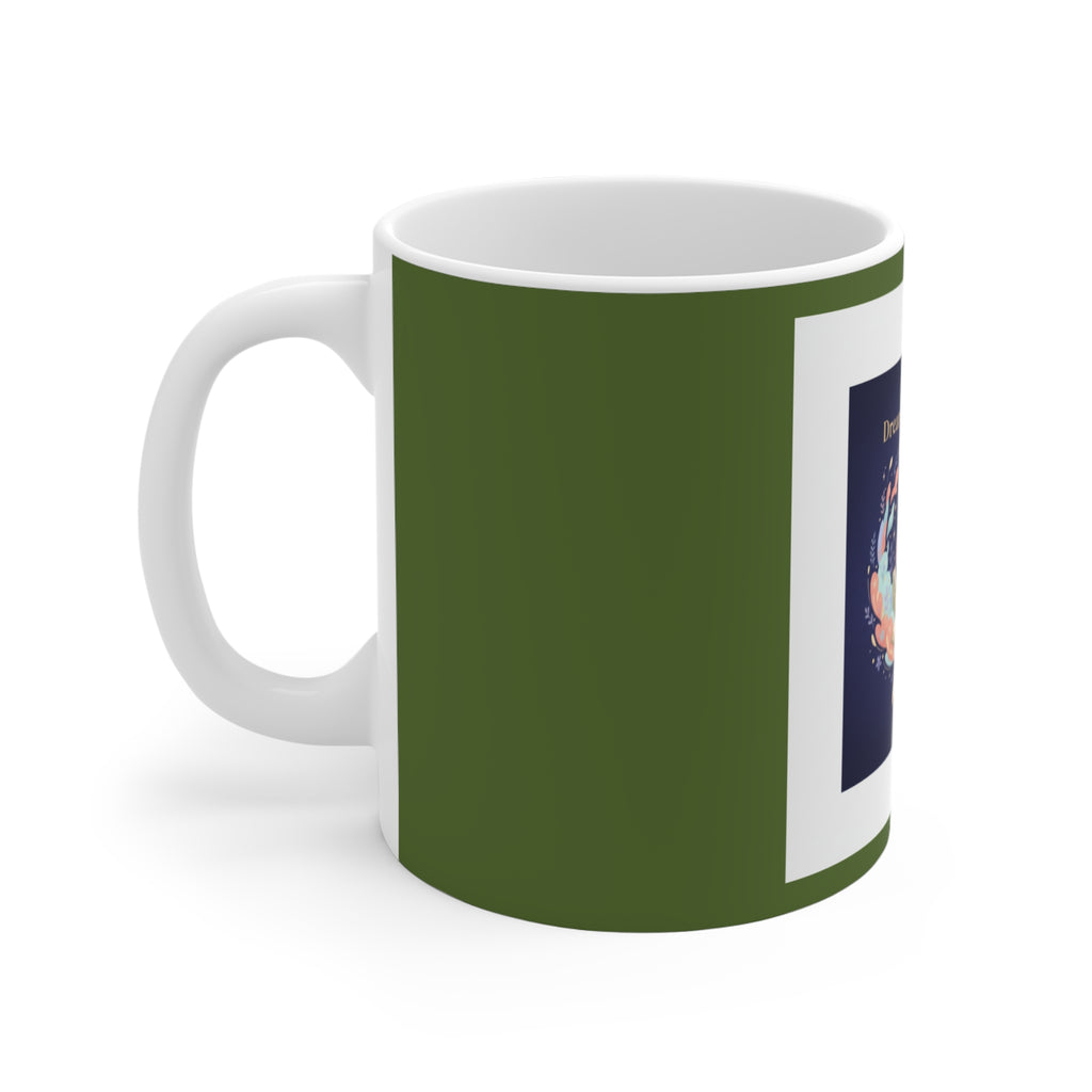 Rabbit Mug 11oz – Dream Big, Study Hard Believe in Believe in Your Magic