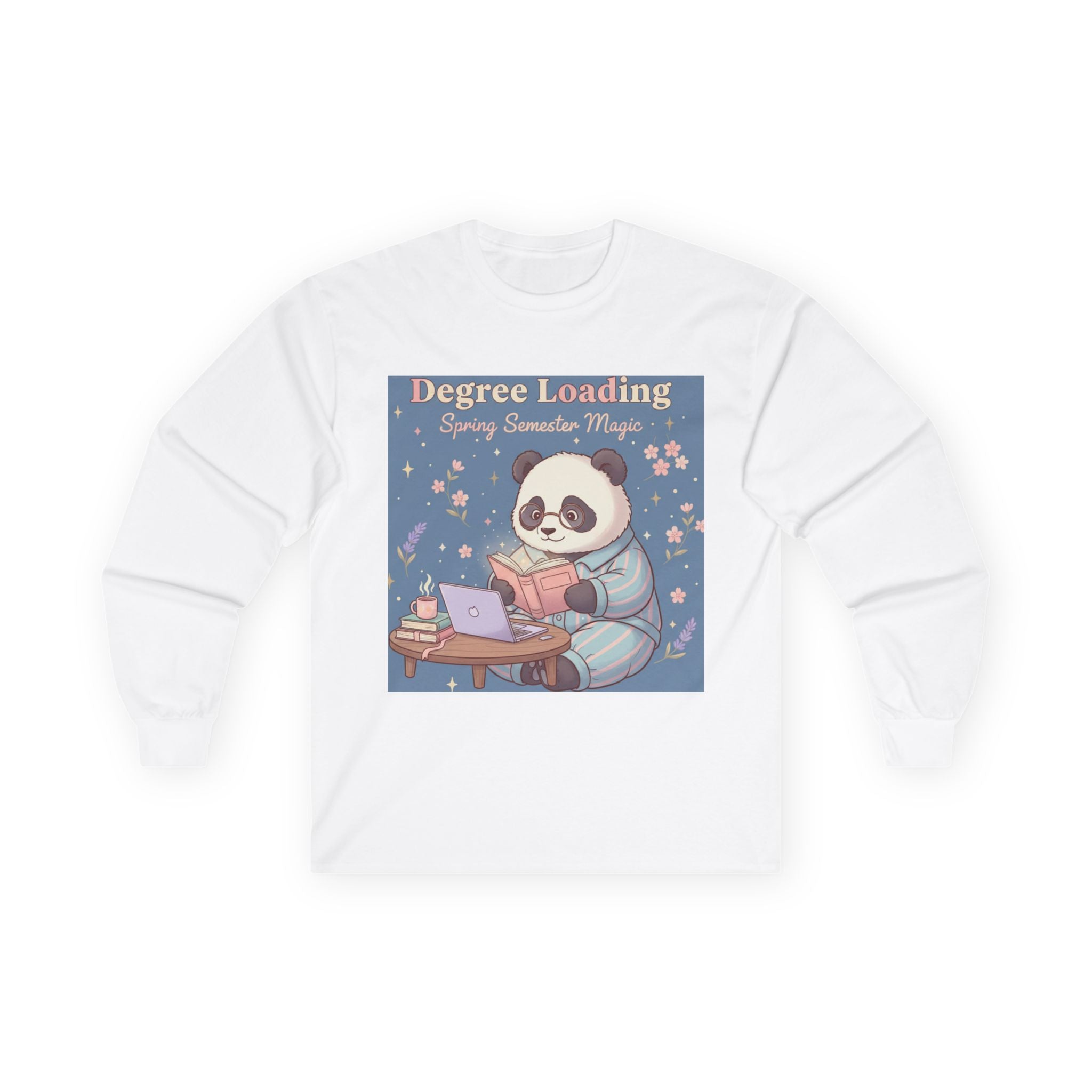 Panda Long Sleeve Tee – Degree Loading Spring Semester Magic