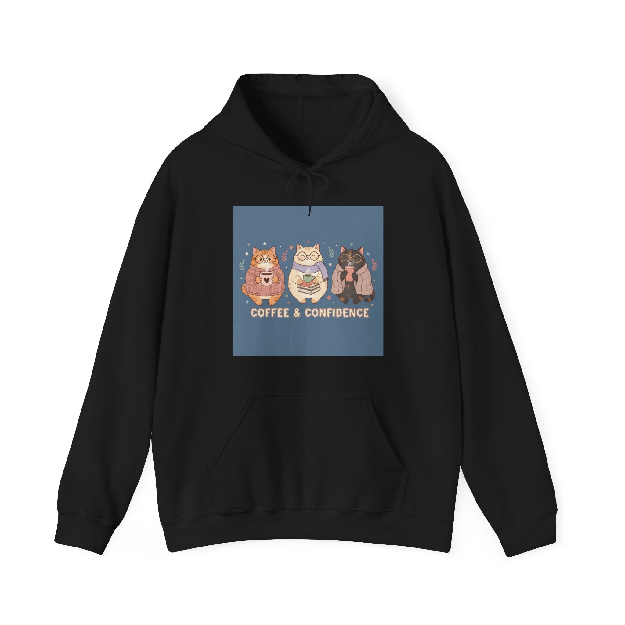 Cat Hoodie – Coffee & Confidence
