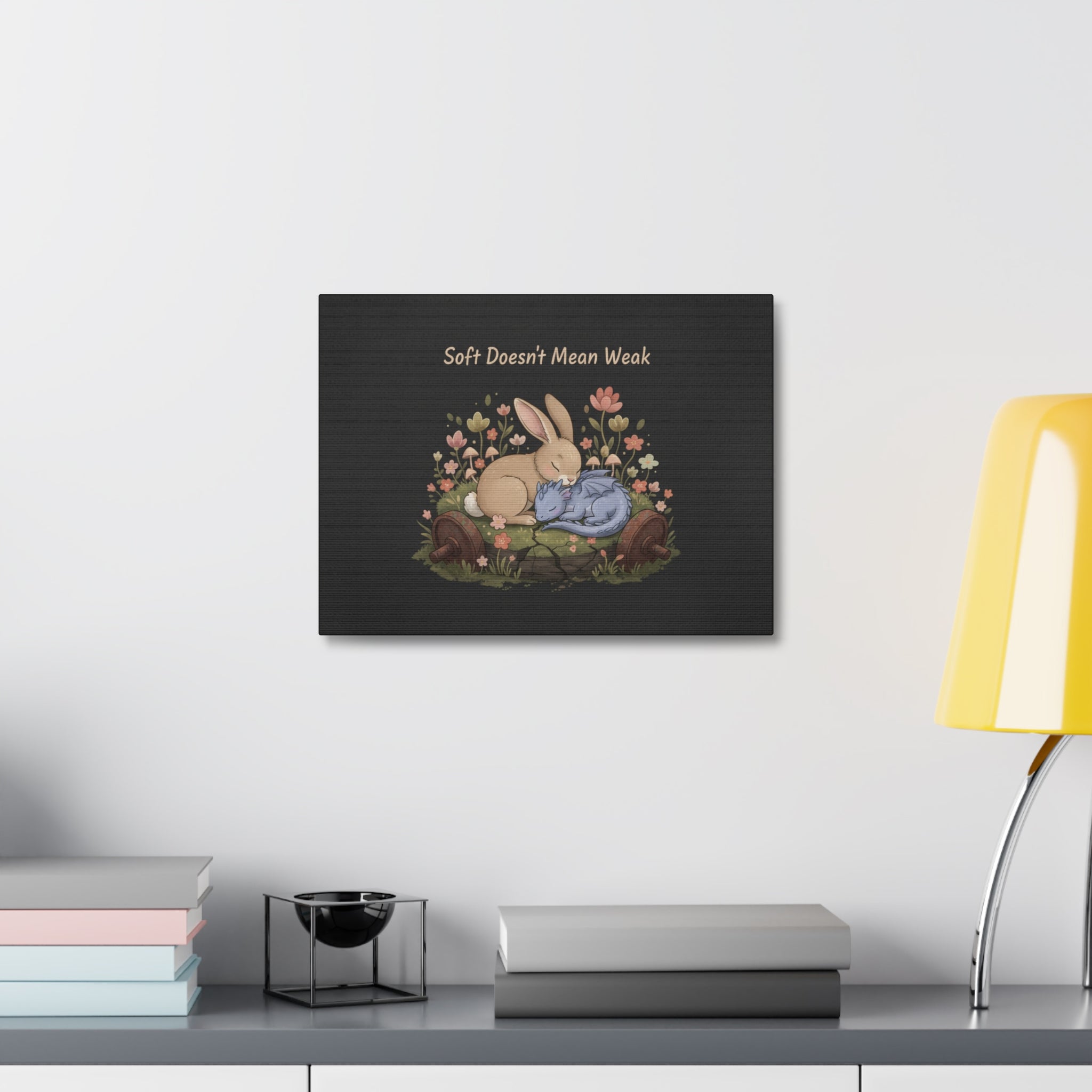 Dragon Canvas Print – Soft Doesnt Mean Weak