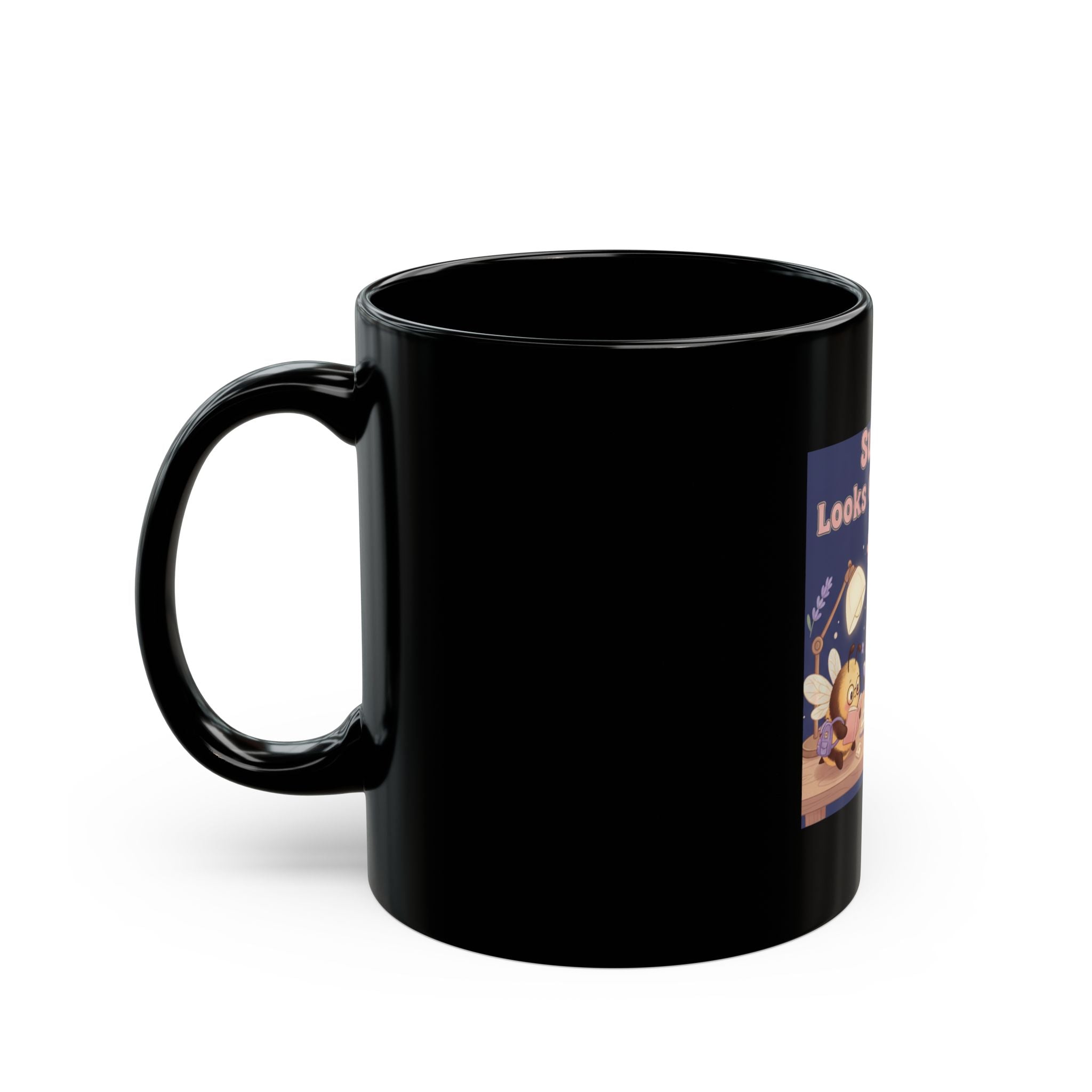 Honeybees Black Mug 11oz – Success Looks Good on You