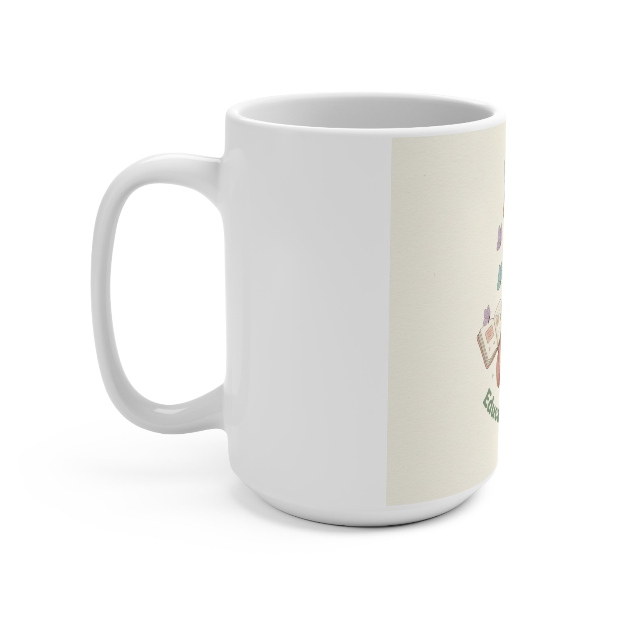 Educated And Cute Giraffe Mug 15oz