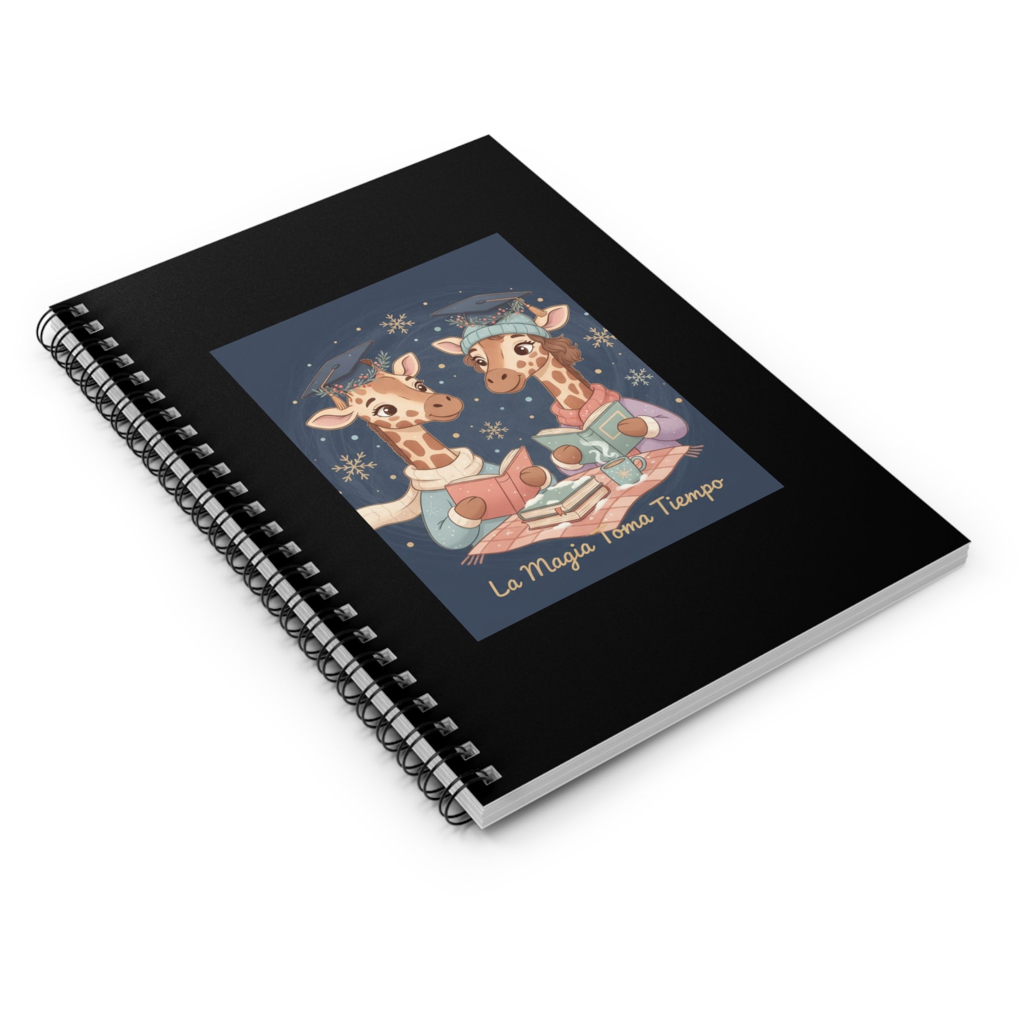 La Magia Toma Tiempo Giraffe Spiral Notebook