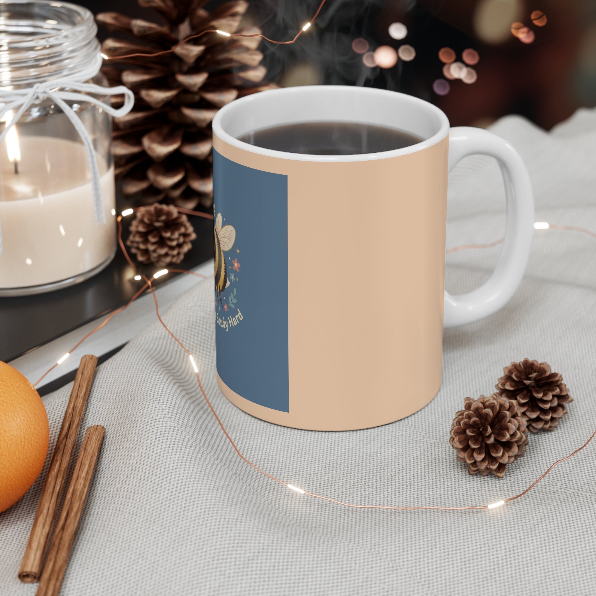 Bee Mug 11oz – Dream Big Study Hard