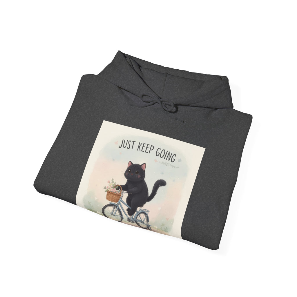 JUST KEEP GOING Cat Hoodie