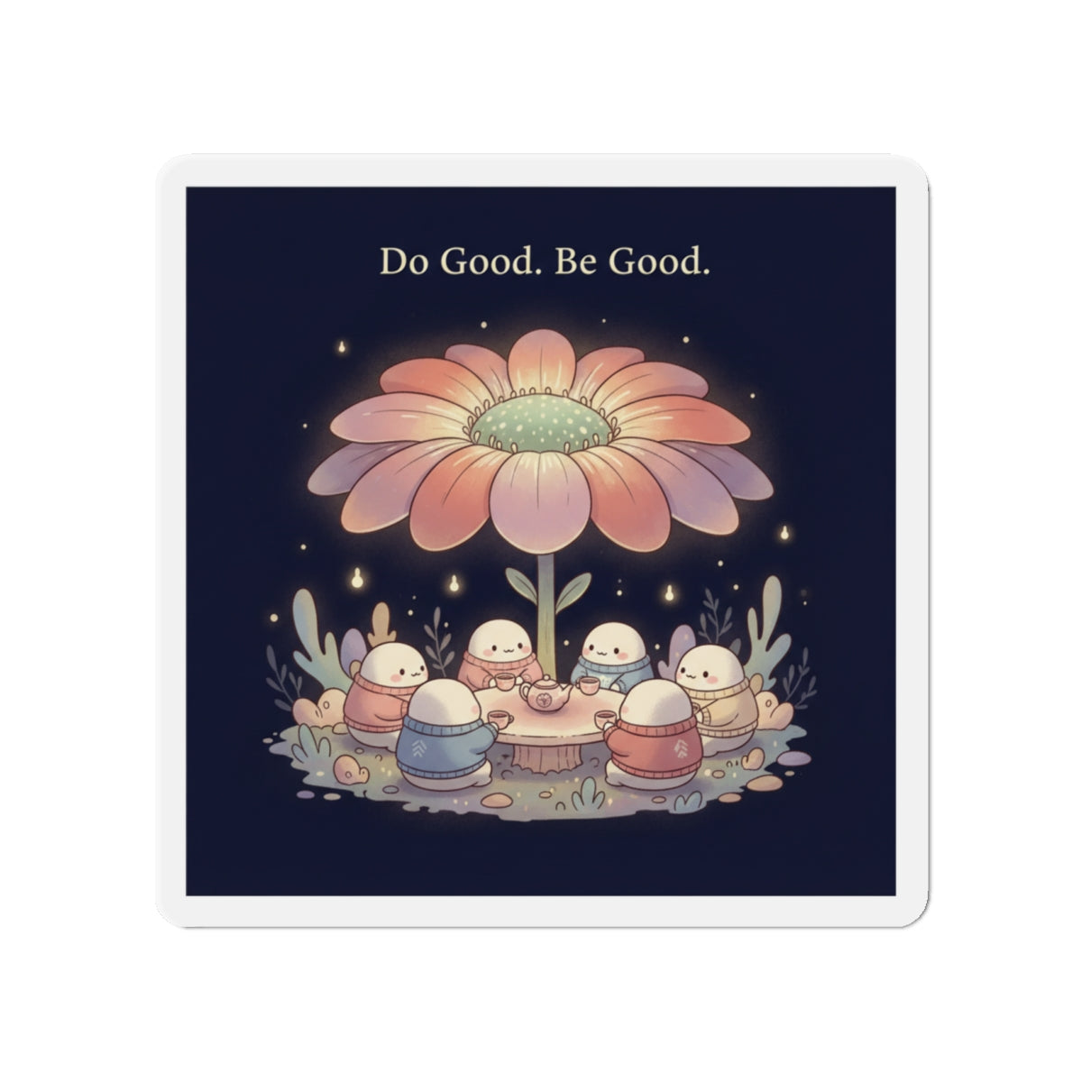 Tiny Chibi Creatures Die-Cut Magnet – Do Good Be Good