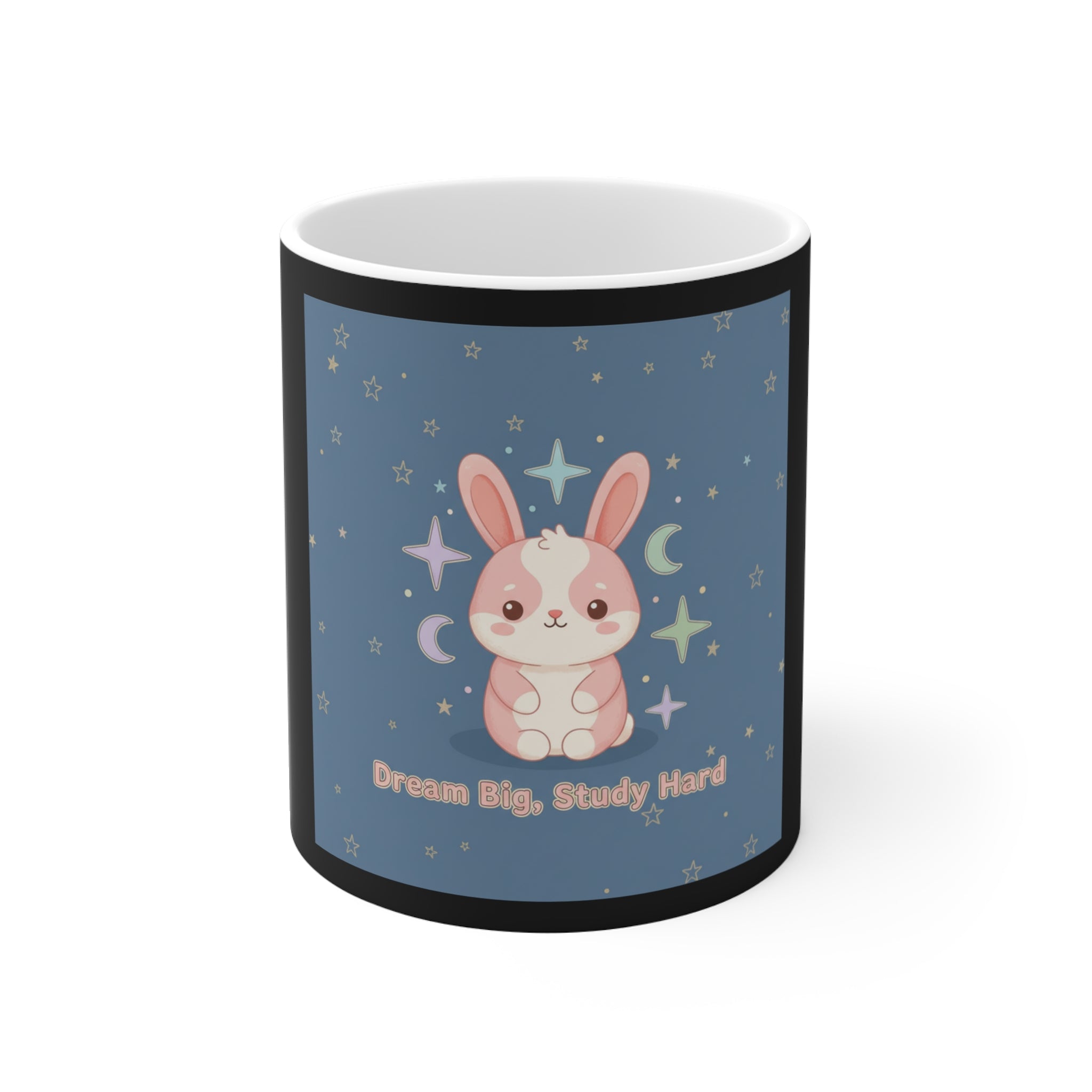 Bunny Mug 11oz – Dream Big, Study Hard