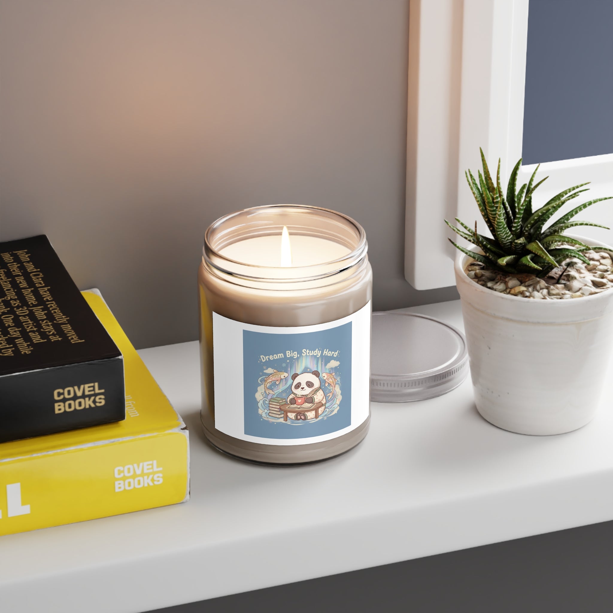 Dream Big, Study Hard Panda Scented Candle