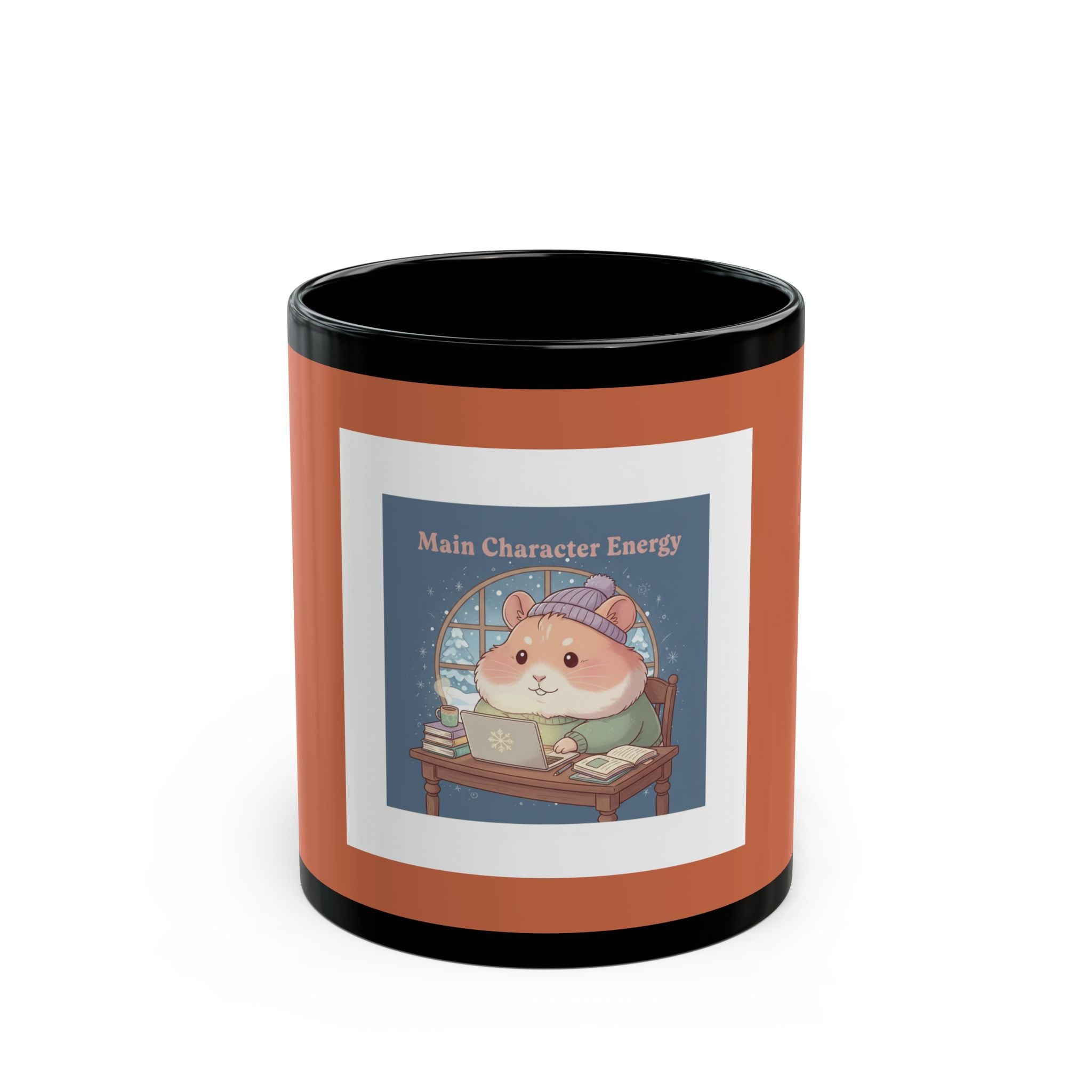 Hamster Black Mug 11oz – Main Character Energy