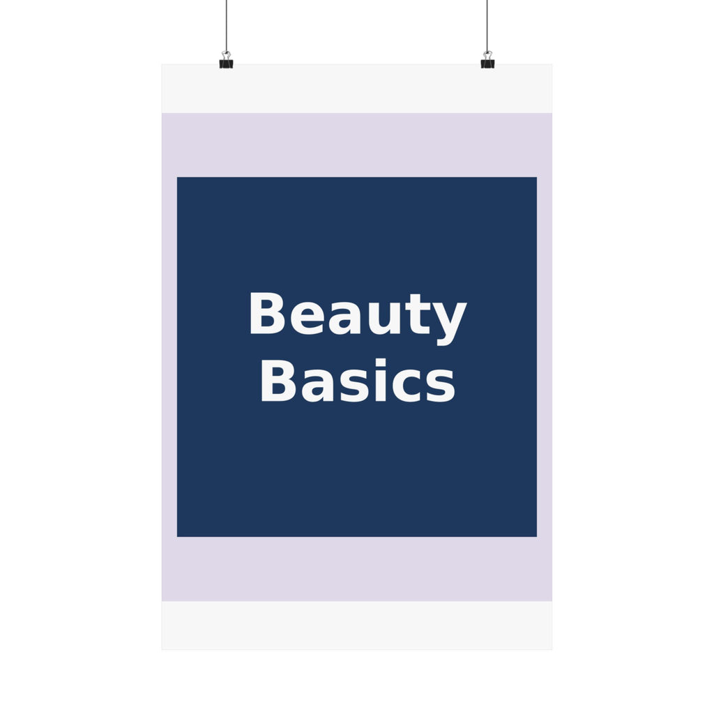 "Beauty Basics" Black Cat Poster | College Girl Gift | Fashion | KayKay Classics