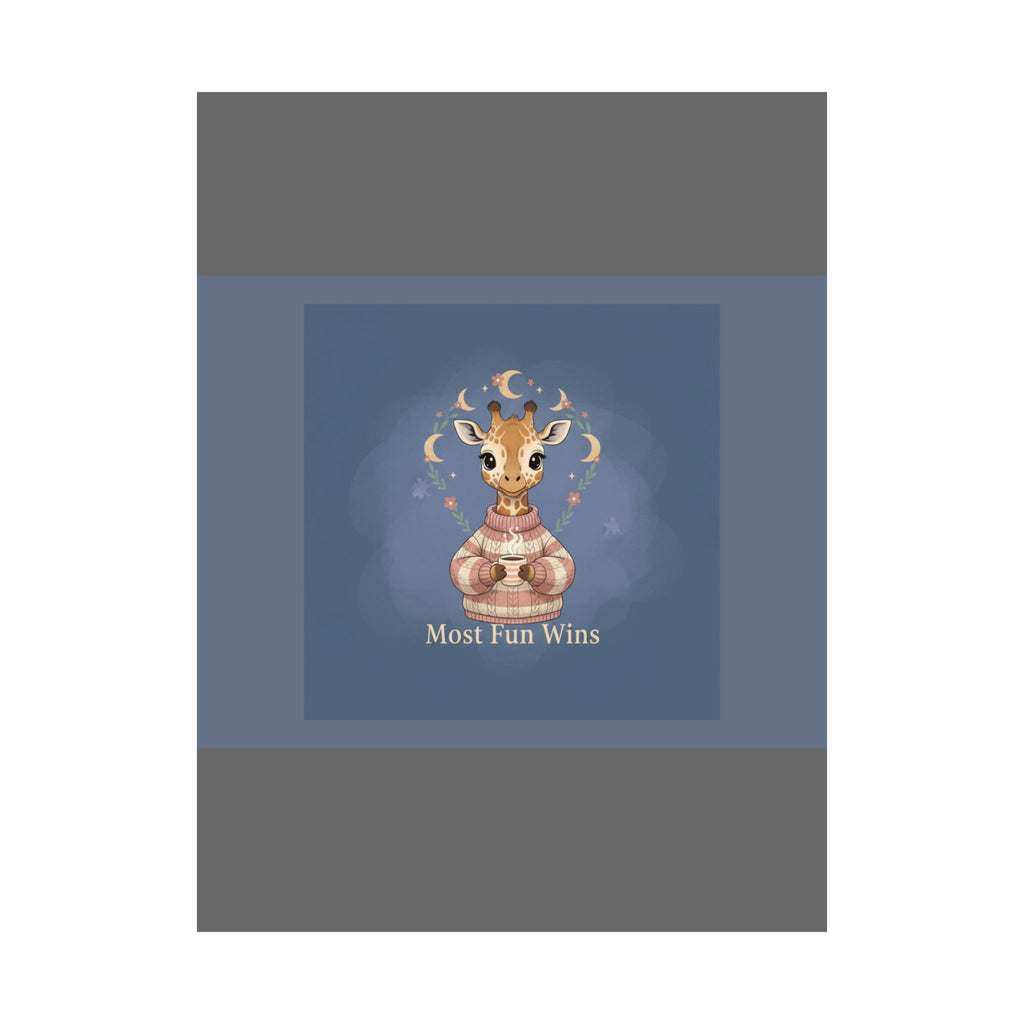 Giraffe Poster – Most Fun Wins