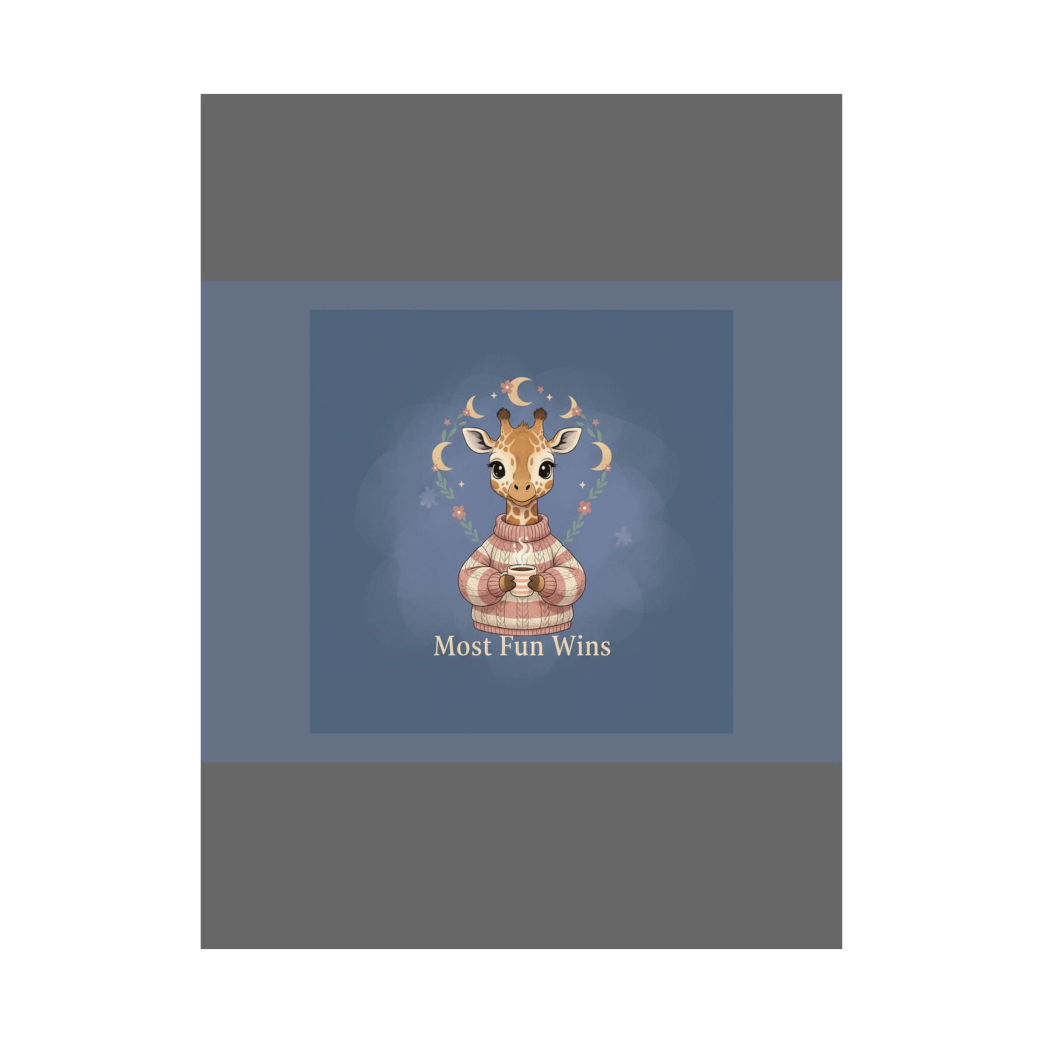 Giraffe Poster – Most Fun Wins