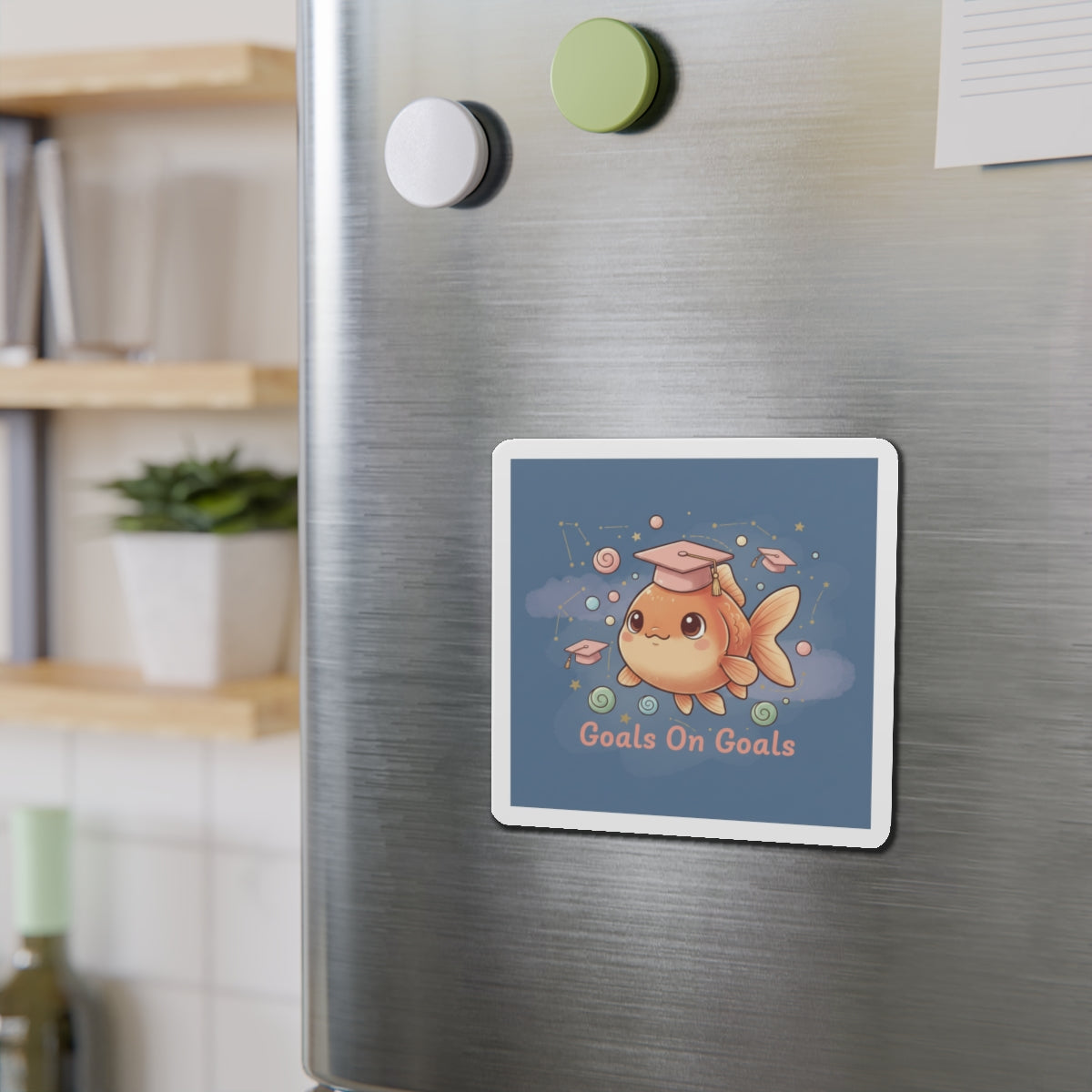 Goldfish Die-Cut Magnet – Goals on Goals