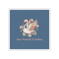 Crane Die-Cut Sticker – Your Potential is Endless