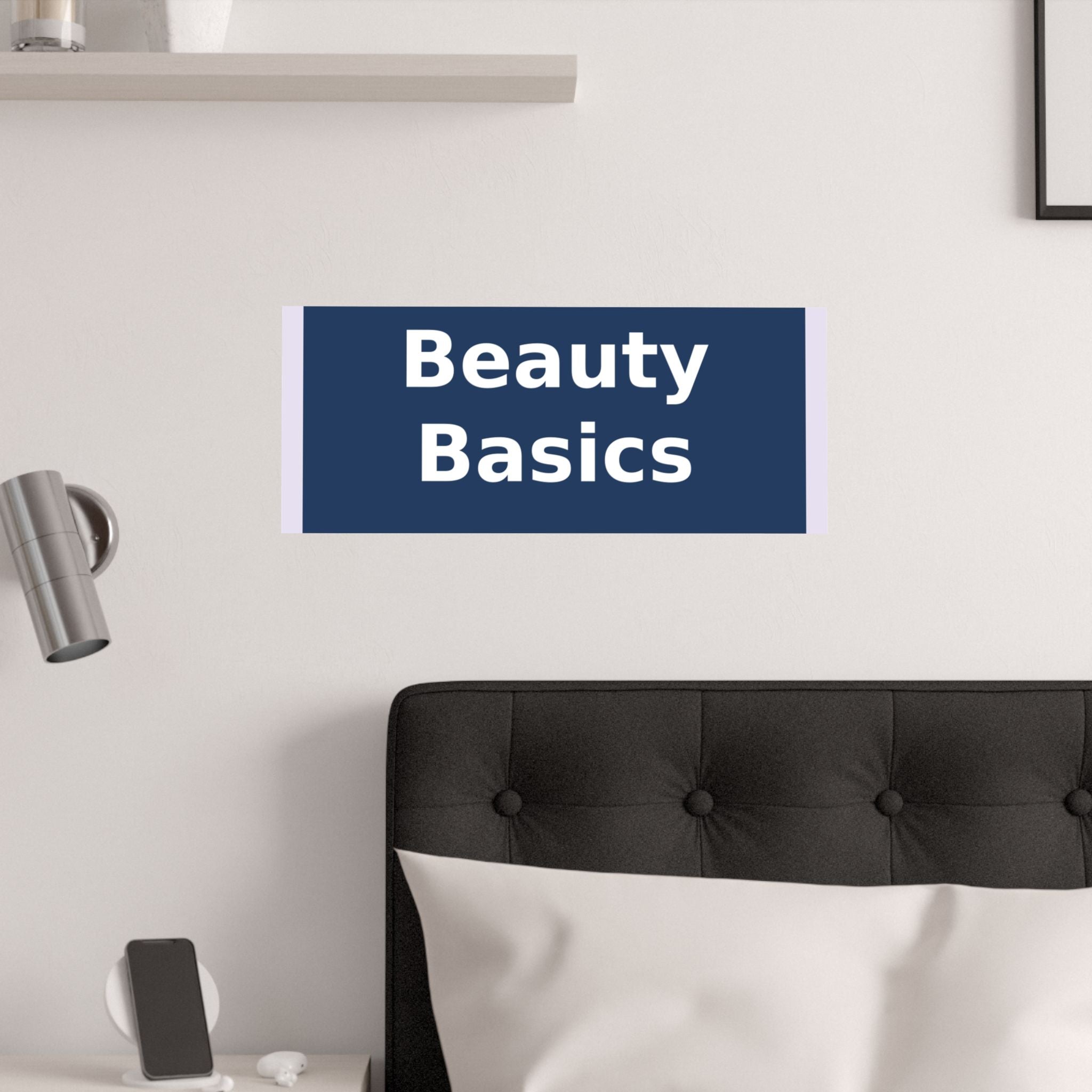 "Beauty Basics" Black Cat Poster | College Girl Gift | Fashion | KayKay Classics