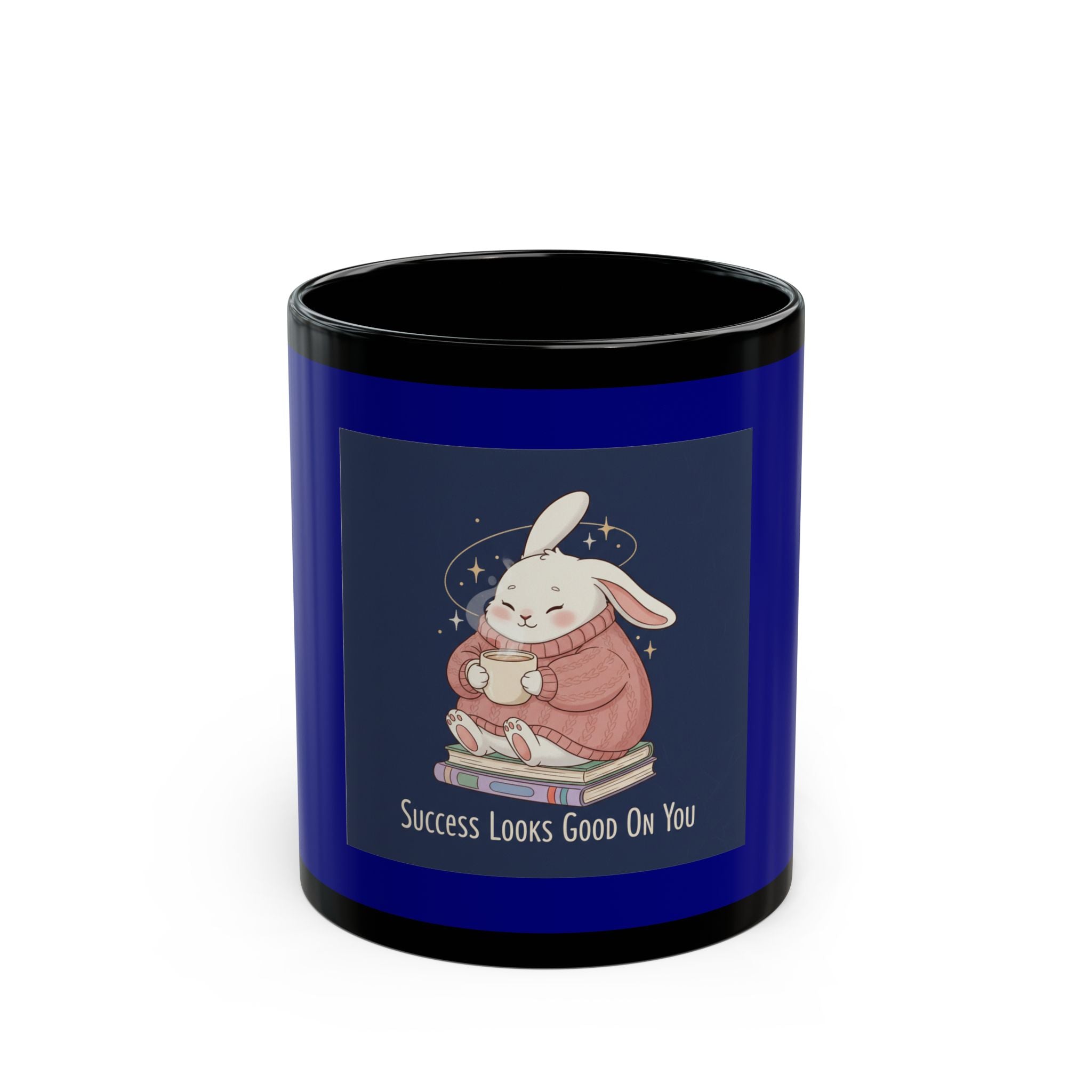 Rabbit Black Mug 11oz – Success Looks Good on You
