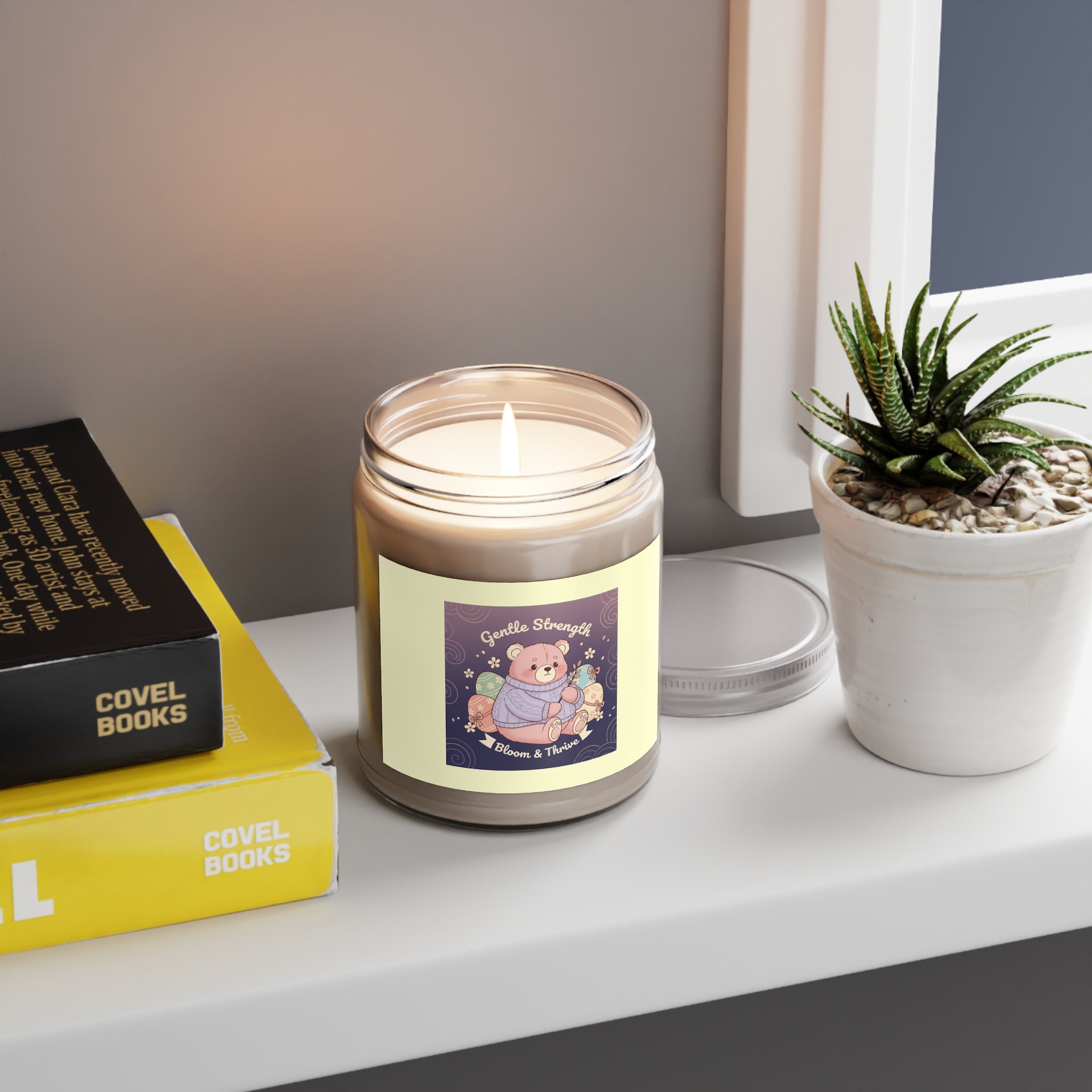 Bear Scented Candle – Gentle Strength Bloom Thrive