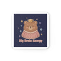 Bear Cork Coaster – Big Brain Energy
