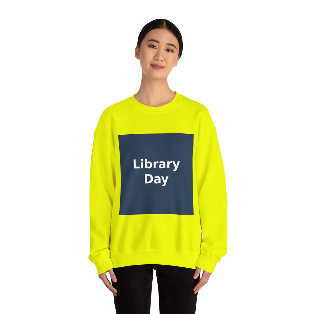 "Library Day" Black Cat Crewneck | College Girl Gift | Fashion | KayKay Classics