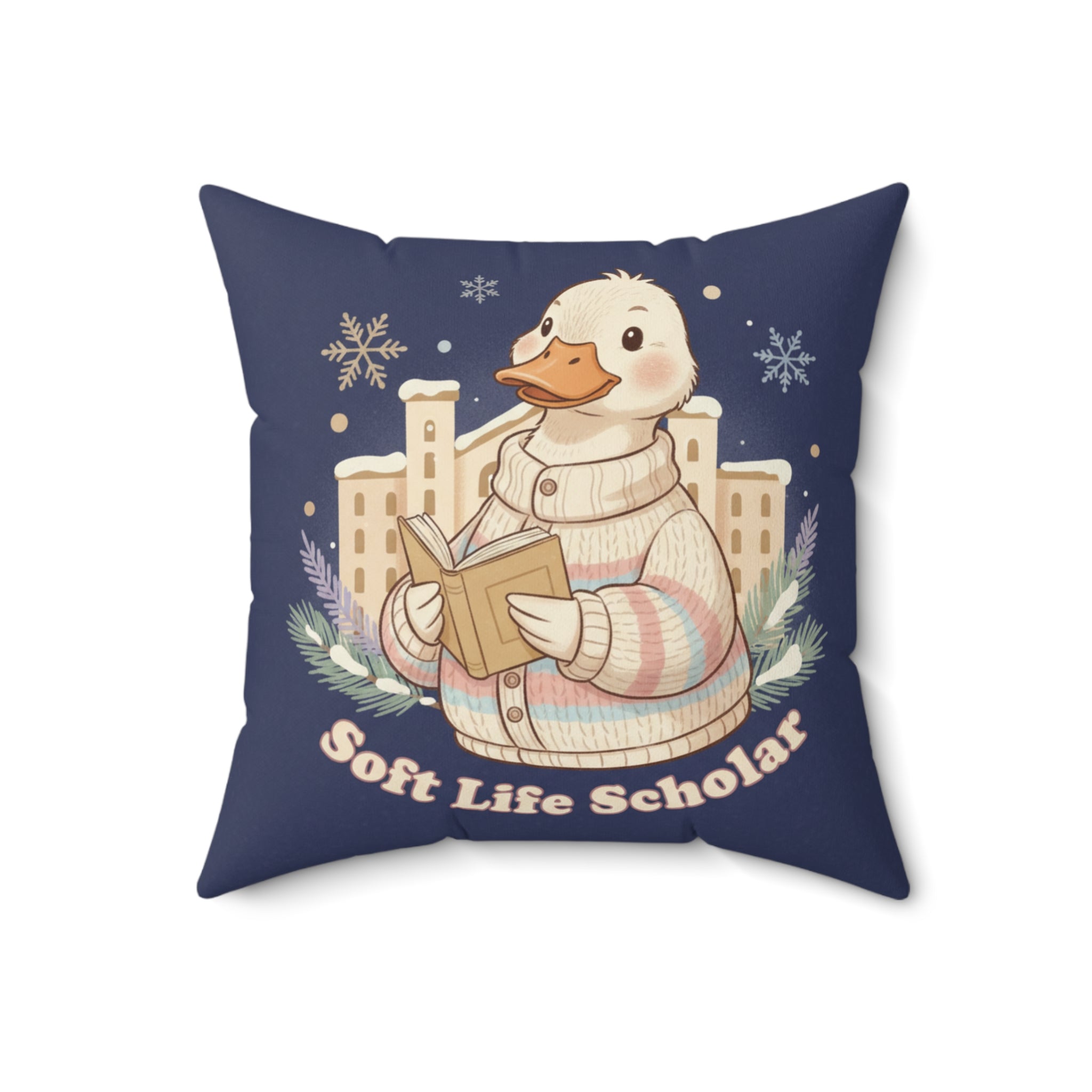 Duck Square Pillow – Soft Life Scholar
