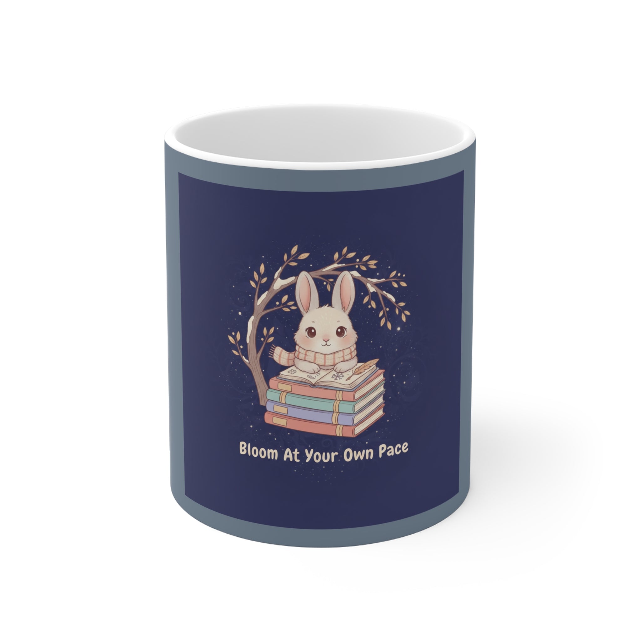 Rabbit Mug 11oz – Bloom at Your Own Pace