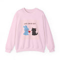 "LOVE CAN BE SOFT" Black Cat Crewneck | College Girl Gift | Fashion | KayKay Classics