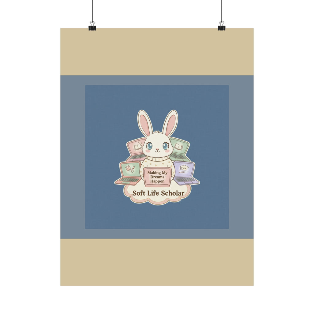 Bunny Poster – Making My Dreams Happen Soft Life Schola