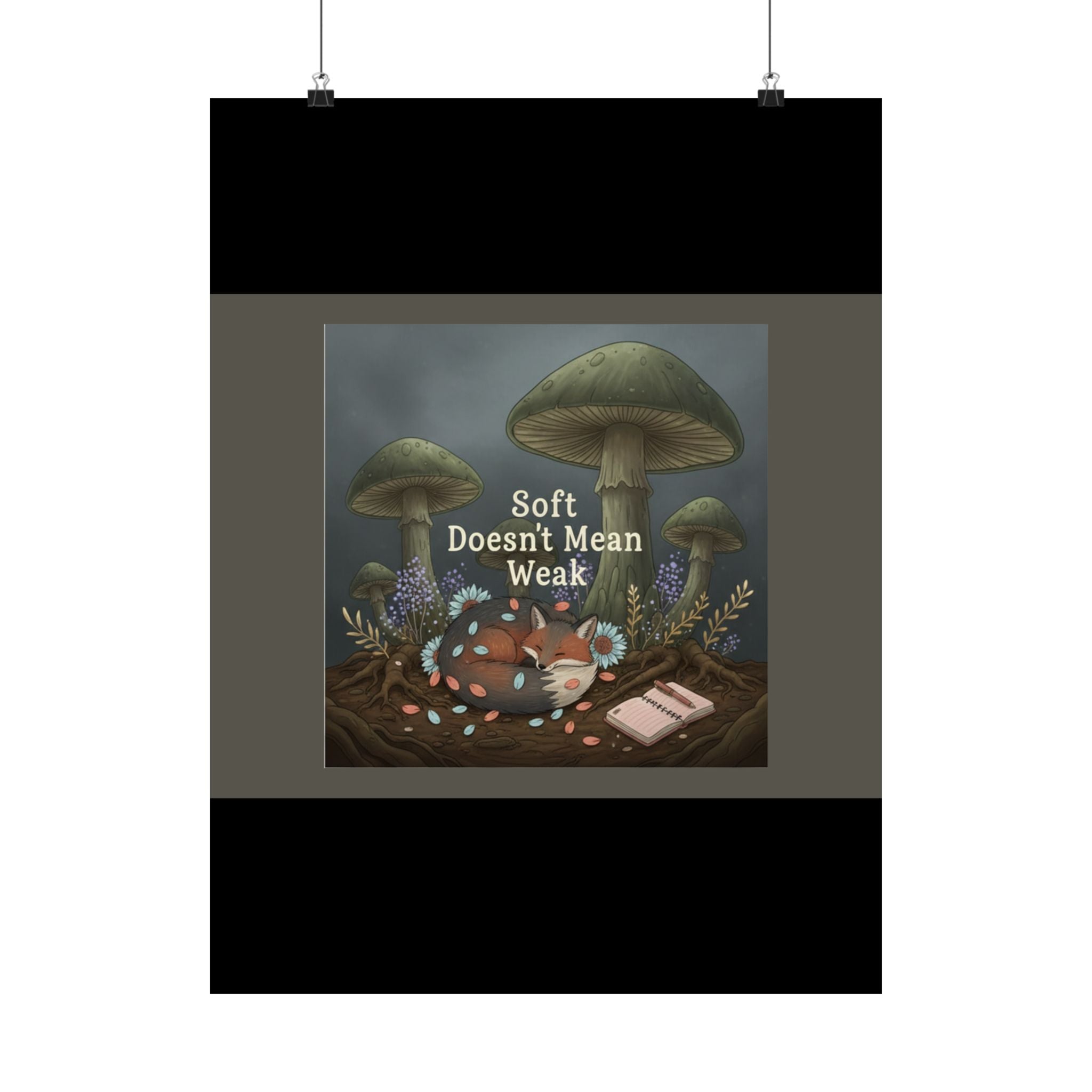 Fox Poster – Soft Doesnt Mean Weak
