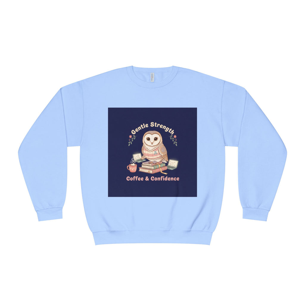 Owl Crewneck Sweatshirt – Gentle Strength Coffee Confidence