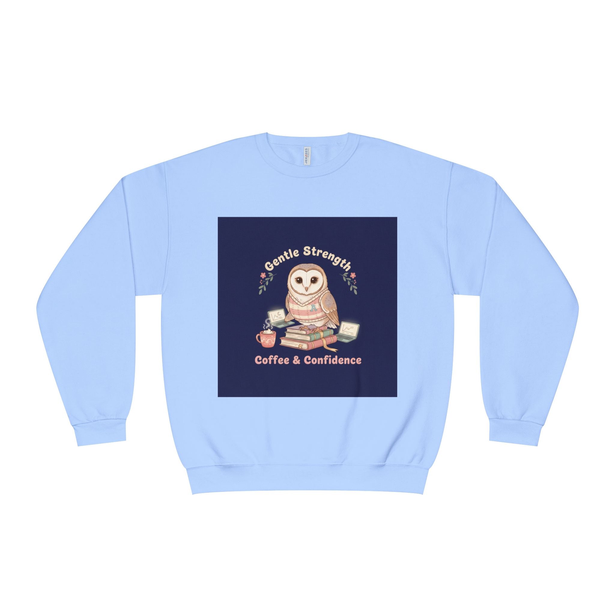 Owl Crewneck Sweatshirt – Gentle Strength Coffee Confidence