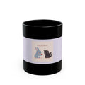 "LOVE CAN BE SOFT" Black Cat Black Mug | College Girl Gift | Fashion | KayKay Classics