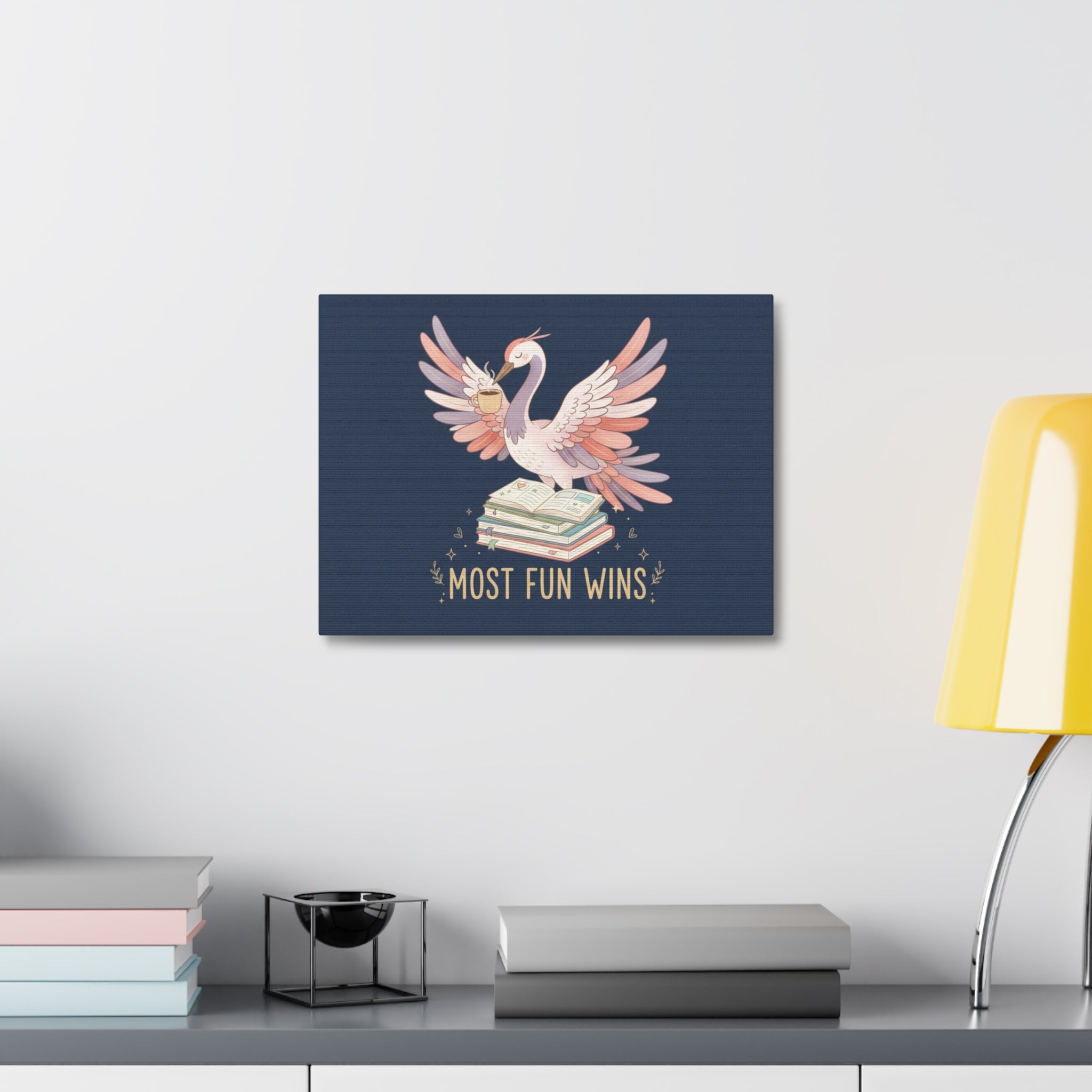 Crane Canvas Print – Most Fun Wins